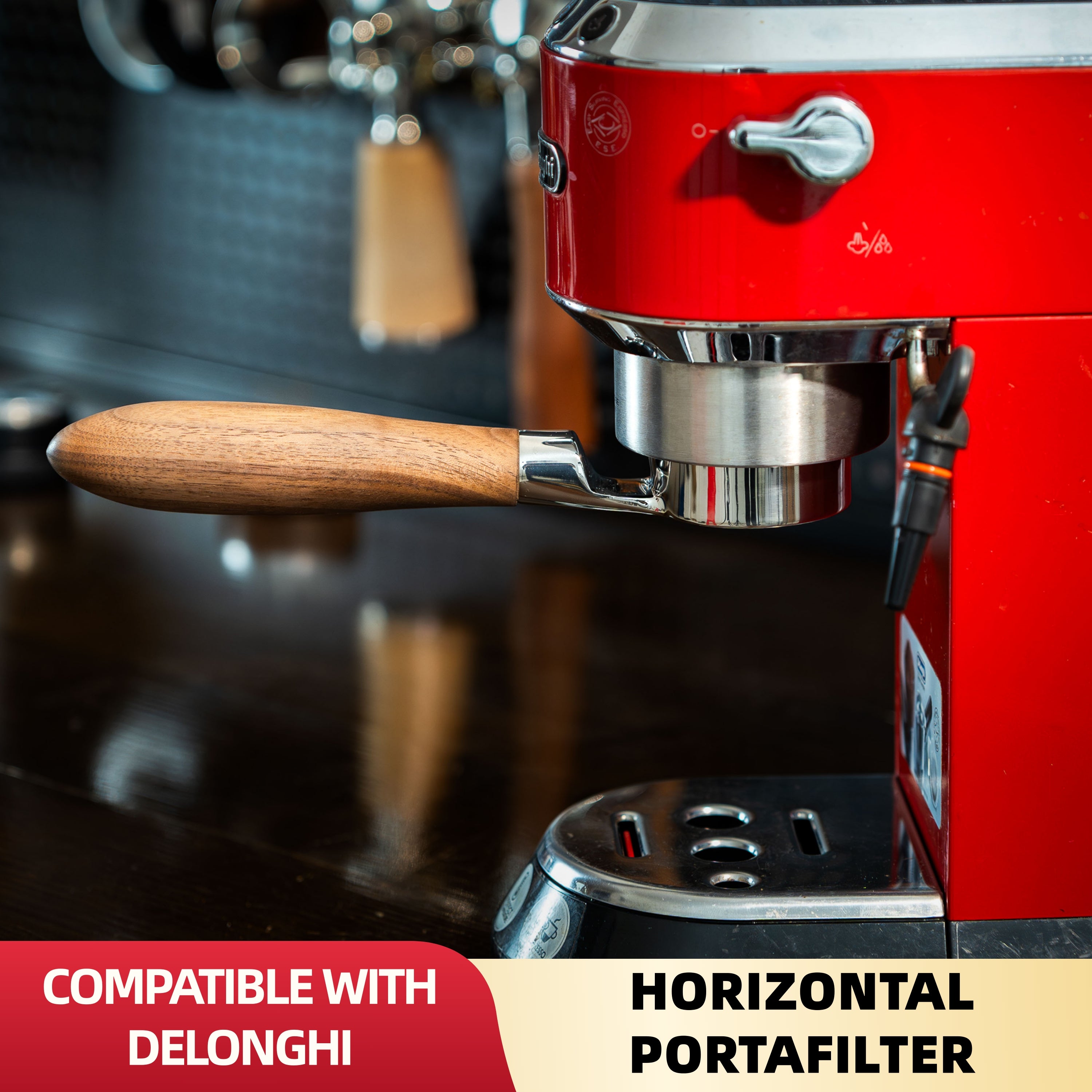 51mm Bottomless Portafilter for DeLonghi Dedica EC680/685/785 and Smeg Espresso Machines