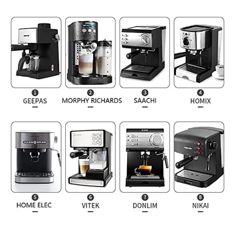 NEOUZA 51mm Portafilter with Two Spouts & Non-Pressurized Basket, Fits Donlim, Duchess, Giselle, Gevi & More, Stainless Steel