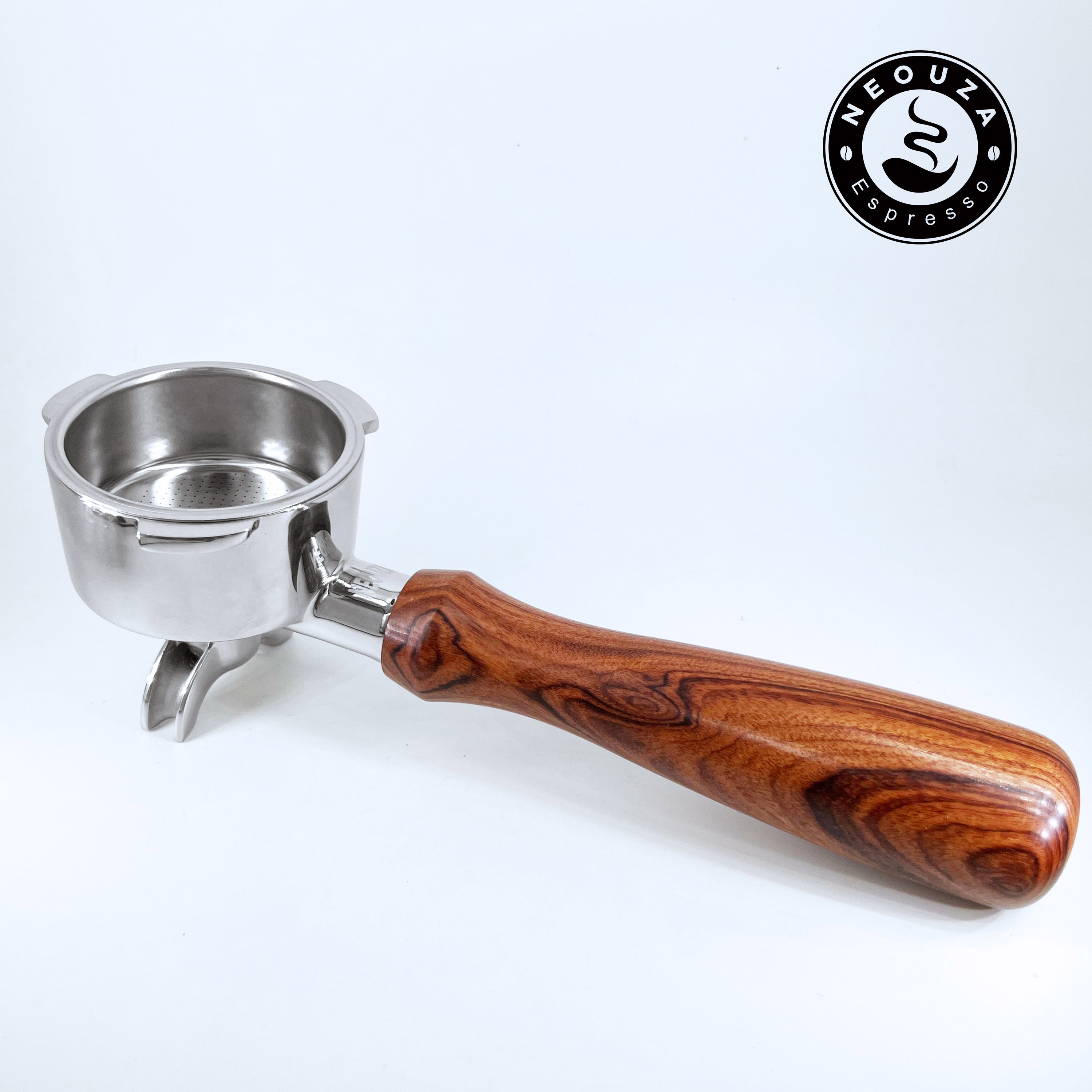 NEOUZA 51mm Portafilter with Two Spouts & Non-Pressurized Basket, Fits Donlim, Duchess, Giselle, Gevi & More, Stainless Steel