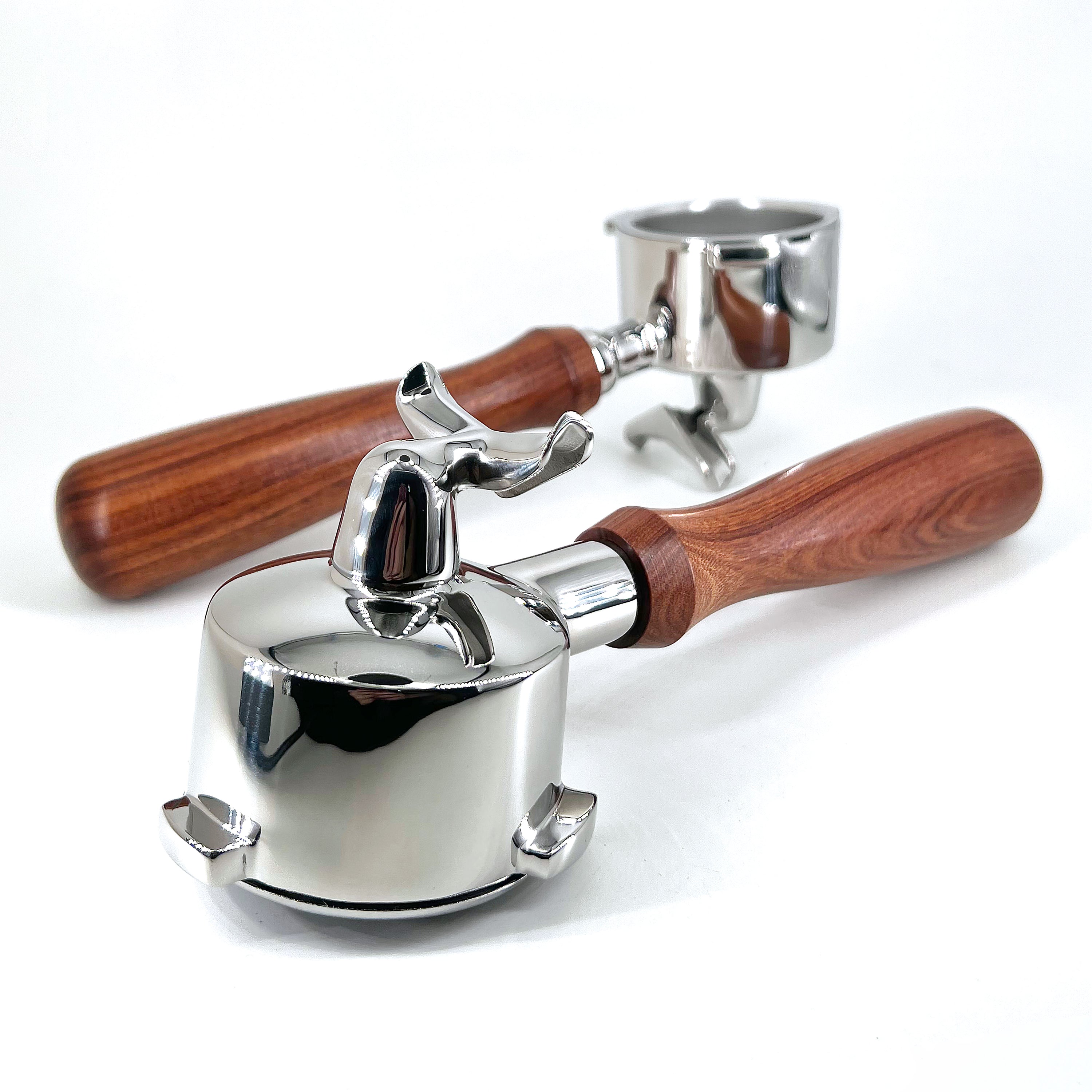 Portafiltro NEOUZA de 51 mm compatible con cafeteras espresso De'Longhi EC680/EC685/EC820/EC850/EC860/EC785/EC885 Cesta de acero inoxidable sin presión Dos caños