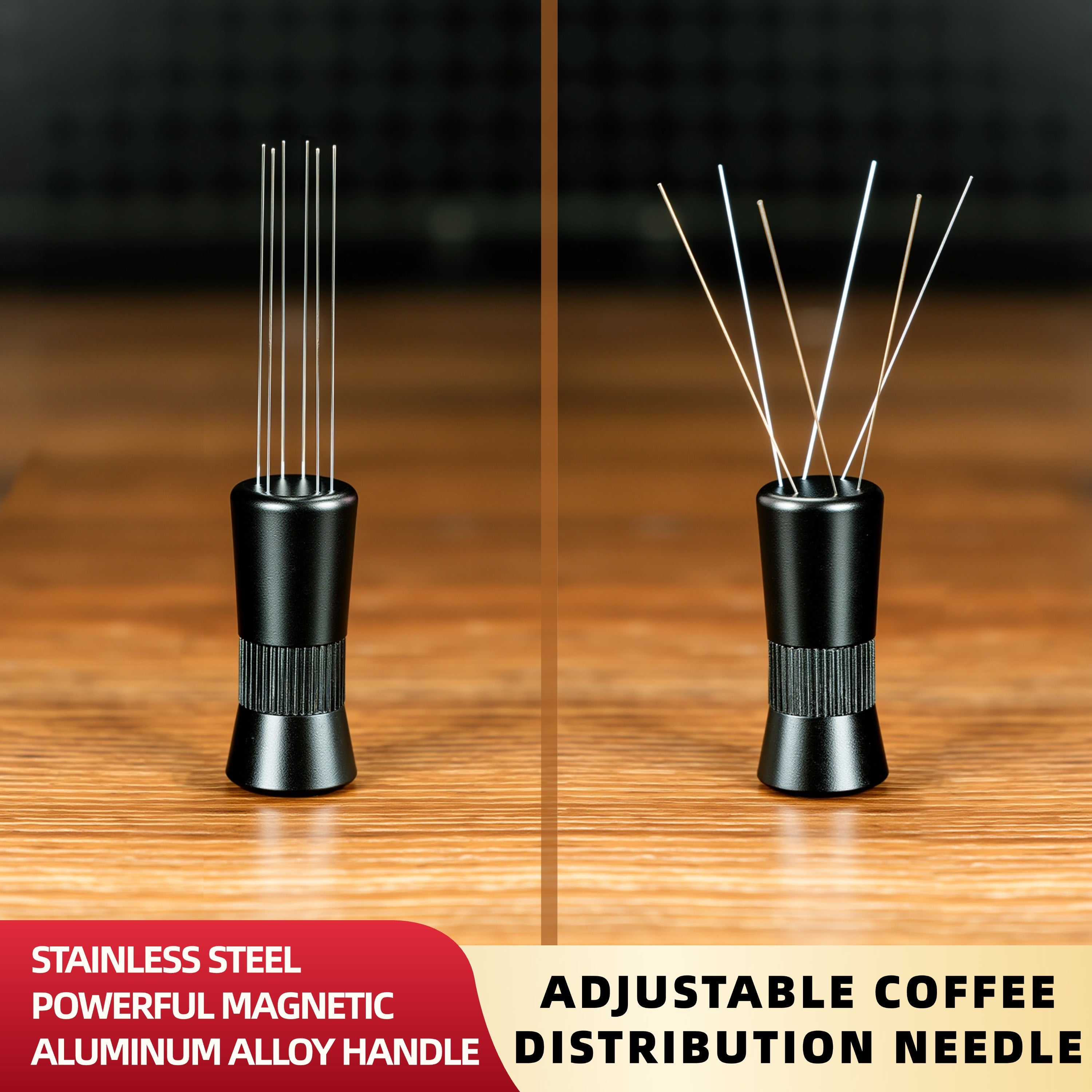 NEOUZA Adjustable Powder Needle comes with a magnetic absorber bracket to evenly distribute the powder with WDT tool for easy stirring