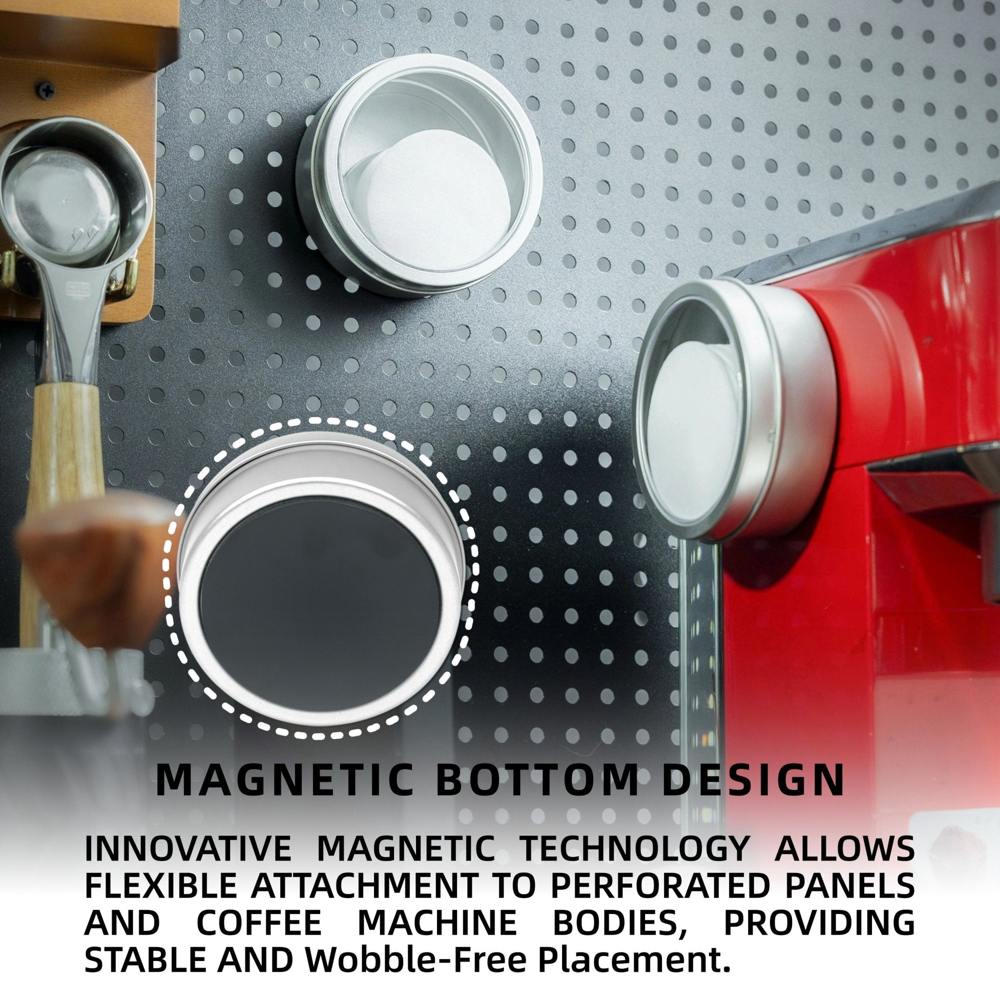 NEOUZA 100pcs Paper Filters with Magnetic Coffee Filter Holder Container for Espresso Puck Screen & Paper Filters, Wall-Mounted for Compact Kitchen Storage - NEOUZA Official Website