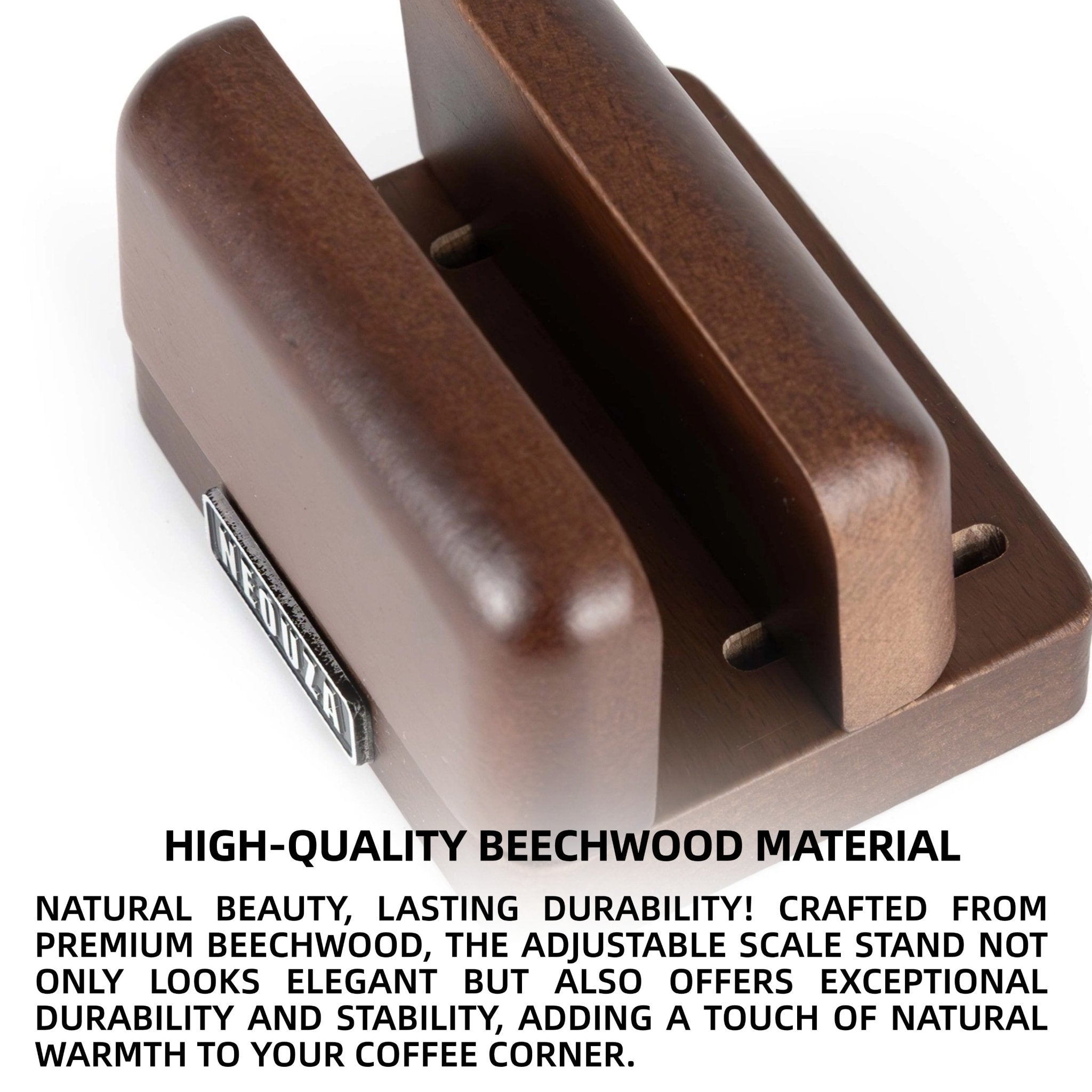 NEOUZA Adjustable Scale Stand for Digital Coffee Scal | Phone and Tablet Stand | Laptop Stand | Multi-Device Stand | Beechwood - NEOUZA Official Website