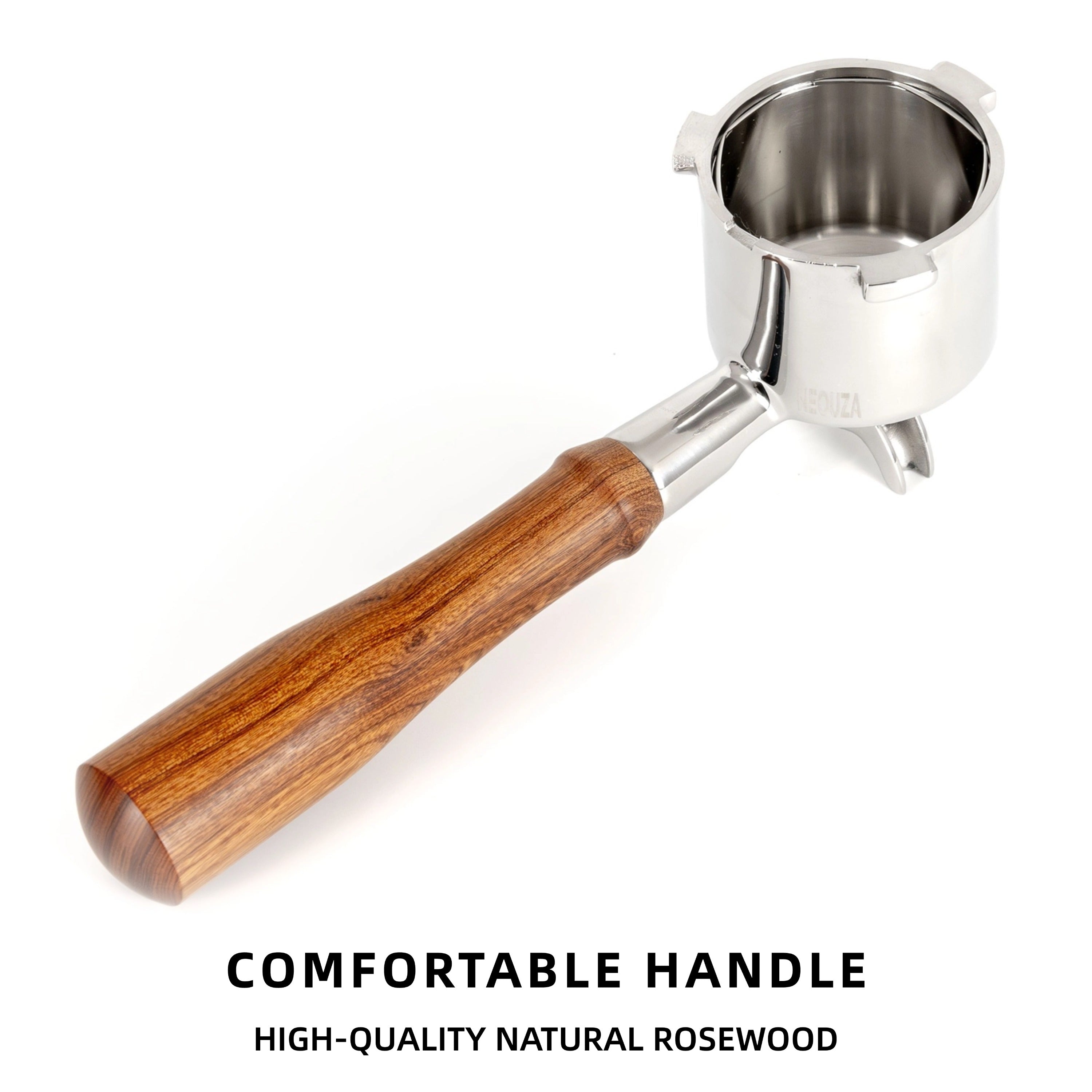 NEOUZA 51mm Espresso Portafilter with Double Spouts Compatible