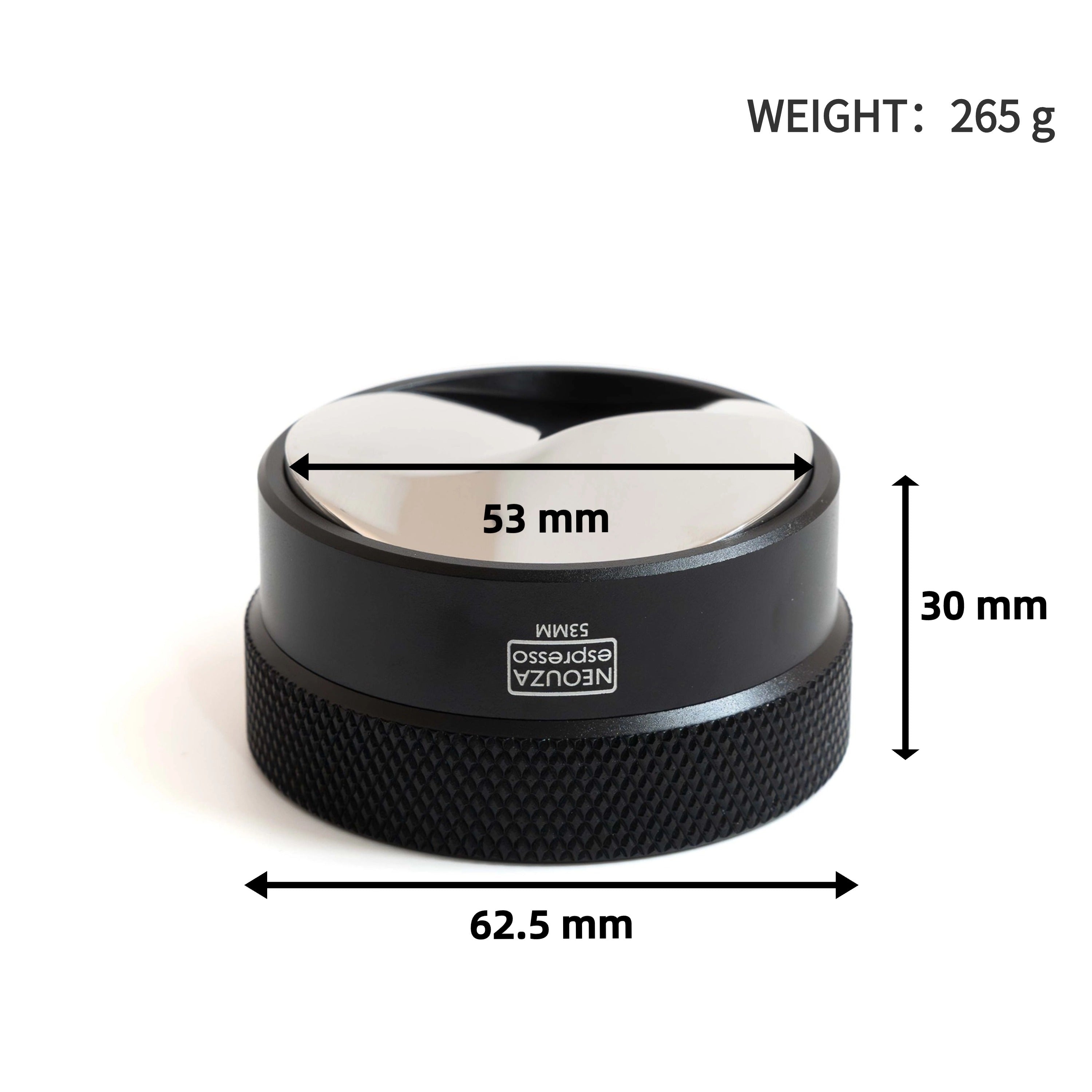 NEOUZA Coffee Gravity Adaptive Distributor for Espresso Portafilter, 51mm,53mm,58mm, Auto Leveling Distributor, Leveler with S-Shaped Base