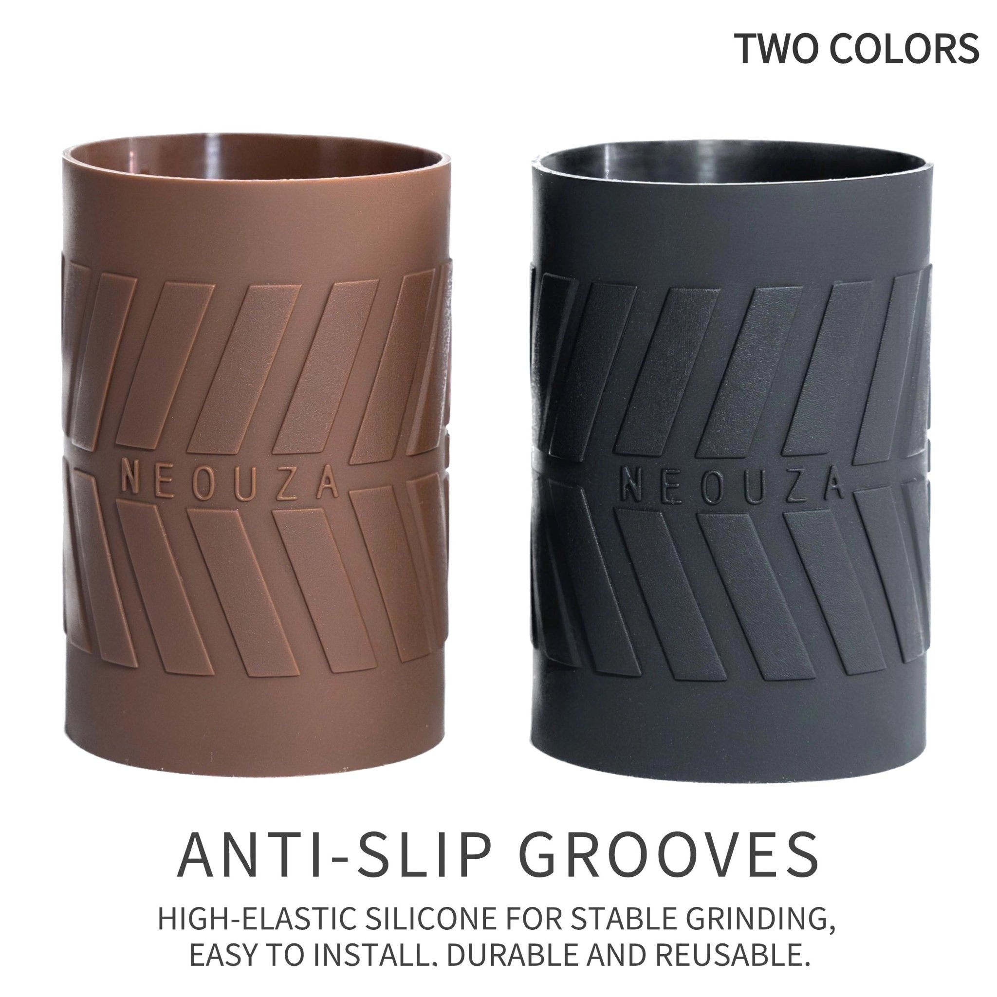 NEOUZA Manual Coffee Grinder Silicone Sleeve Adjustable, Espresso Hand Grinder Cover, Coffee Bean Mill Sheath Black and brown - NEOUZA Official Website