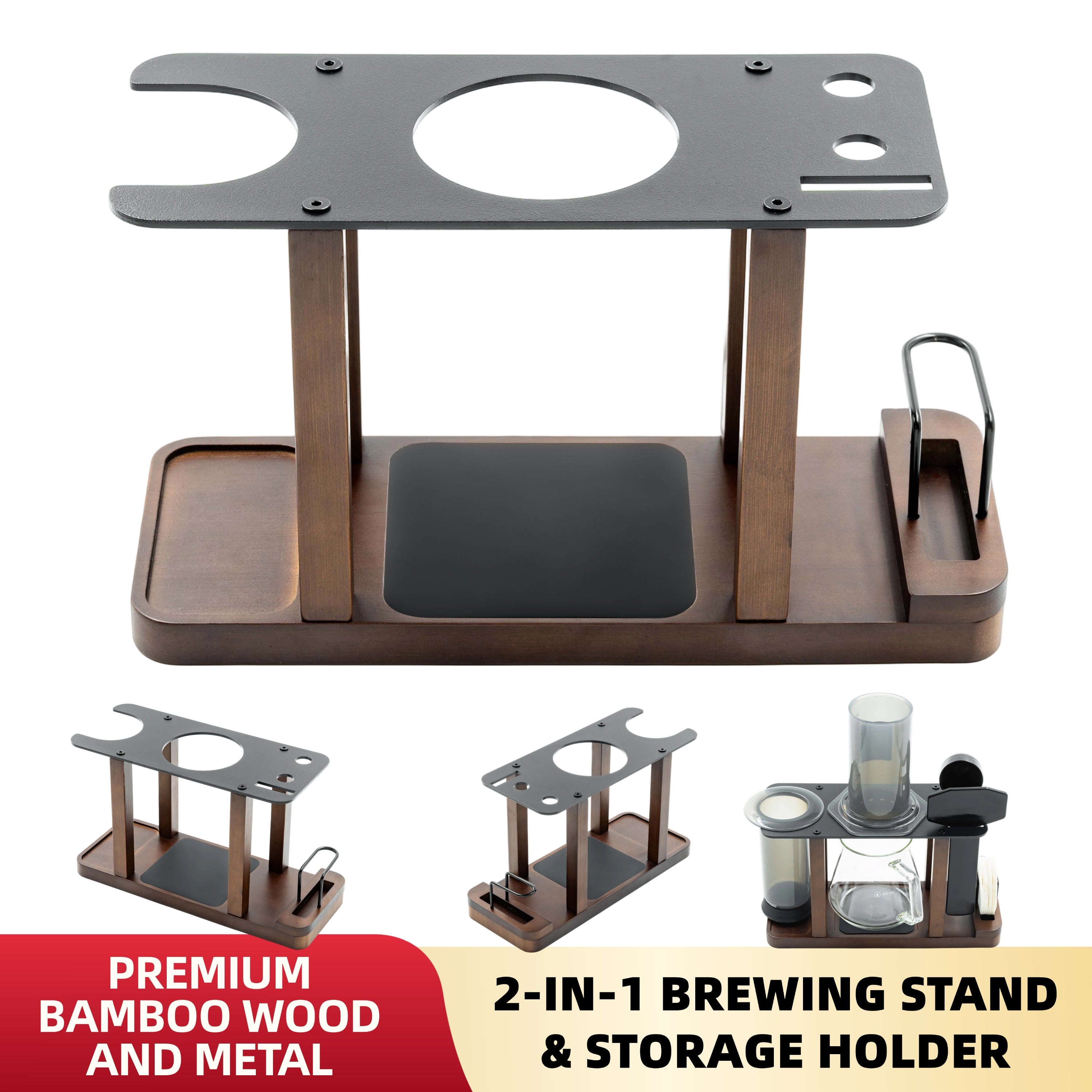 NEOUZA Organizer Stand for AeroPress 2-in-1 Press & Dry Rack