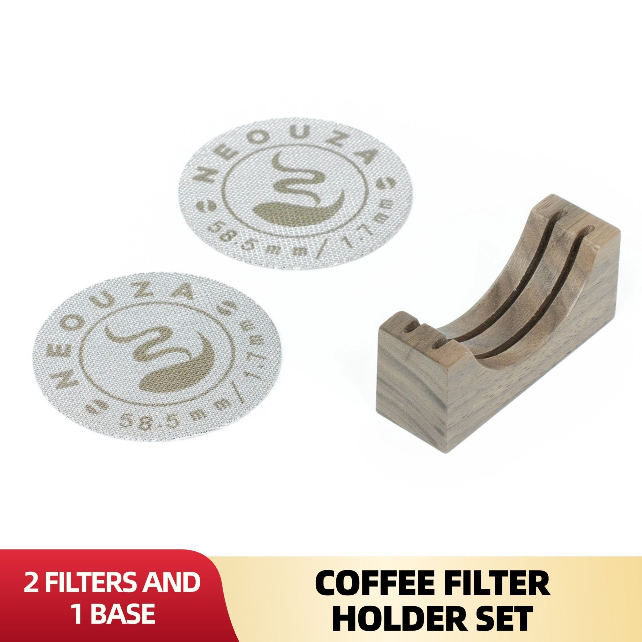 Coffee Puck Screen Stand with 2Pcs 51/53/58mm Reusable Espresso Filter - NEOUZA Official Website