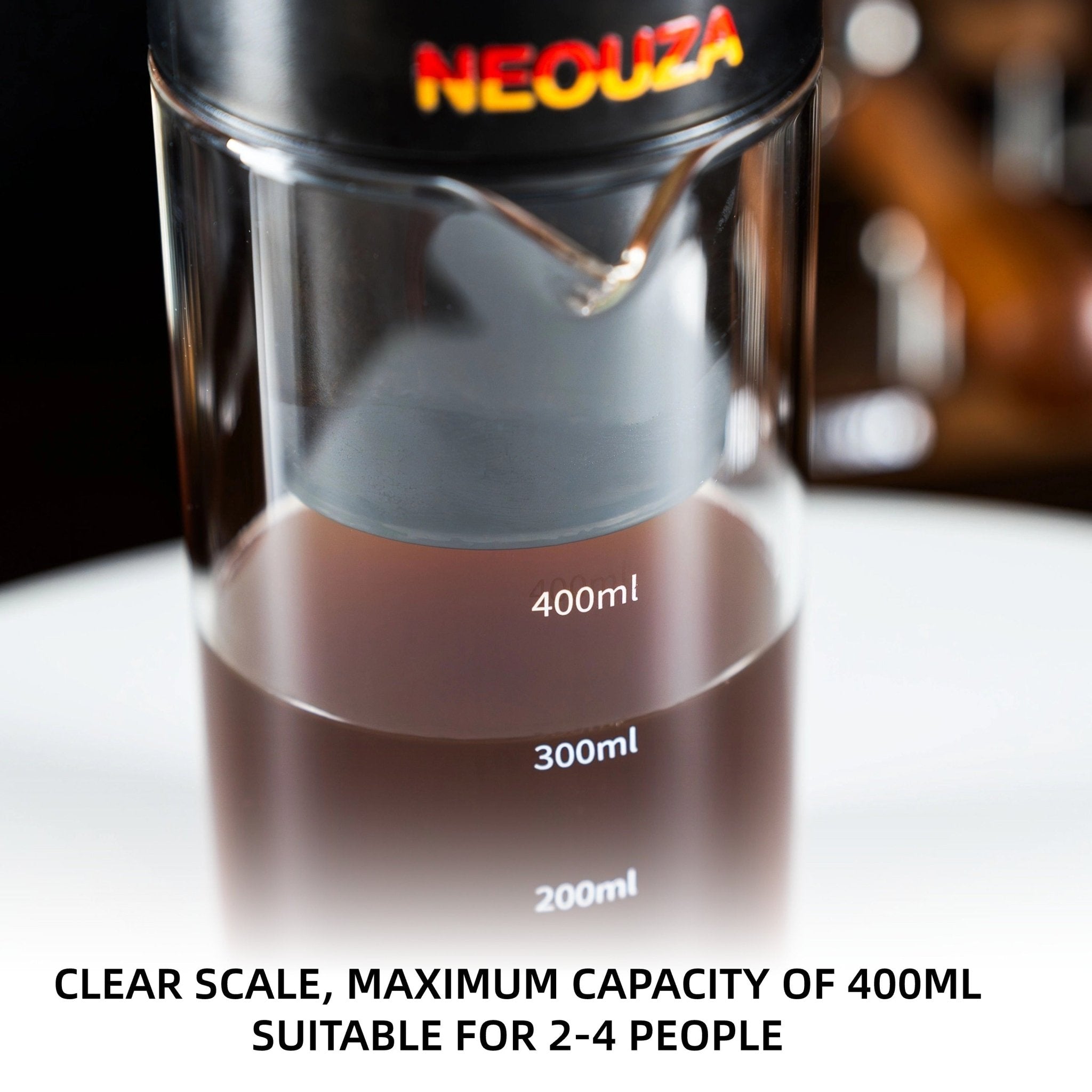 NEOUZA Cold Brew Coffee Maker,Iced Coffee Maker - Infinite Speed Adjustment 400ml Borosilicate Glass with Clear Scie - NEOUZA Official Website