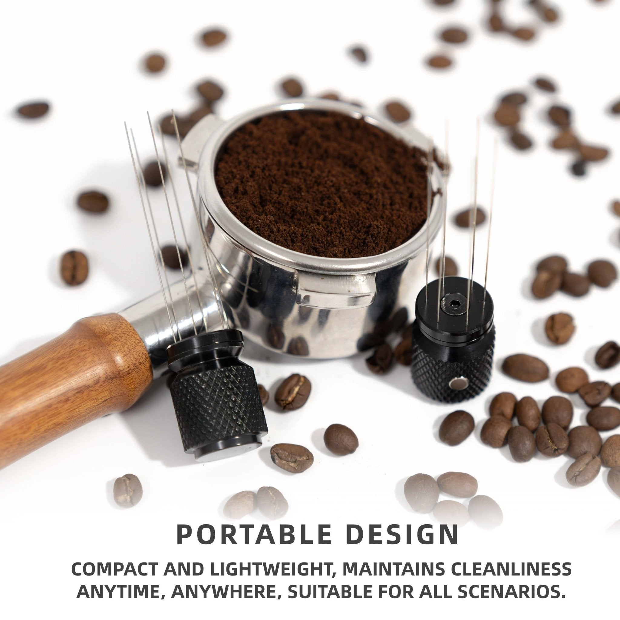 NEOUZA Coffee WDT Distribution Tool Accessories, Aluminum Handle, Built-in Magnet Design,0.4mm 6 Stainless Needles - NEOUZA Official Website