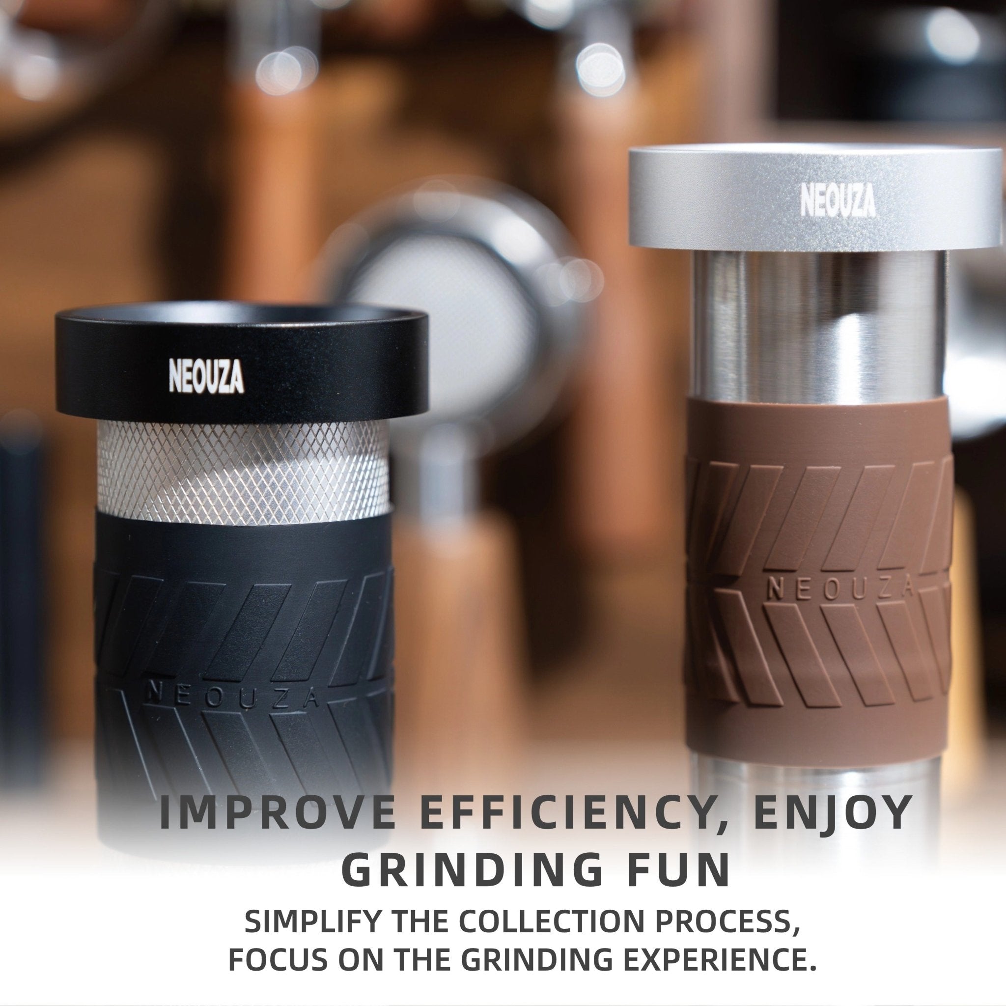 NEOUZA Manual Coffee Grinder Ring - Spill Proof Bean Funnel for KINGrinder K6/P2, Timemore C2/C3, 1ZPRESSO, Wide Mouth Anti-Scatter Ring, Aluminum - NEOUZA Official Website