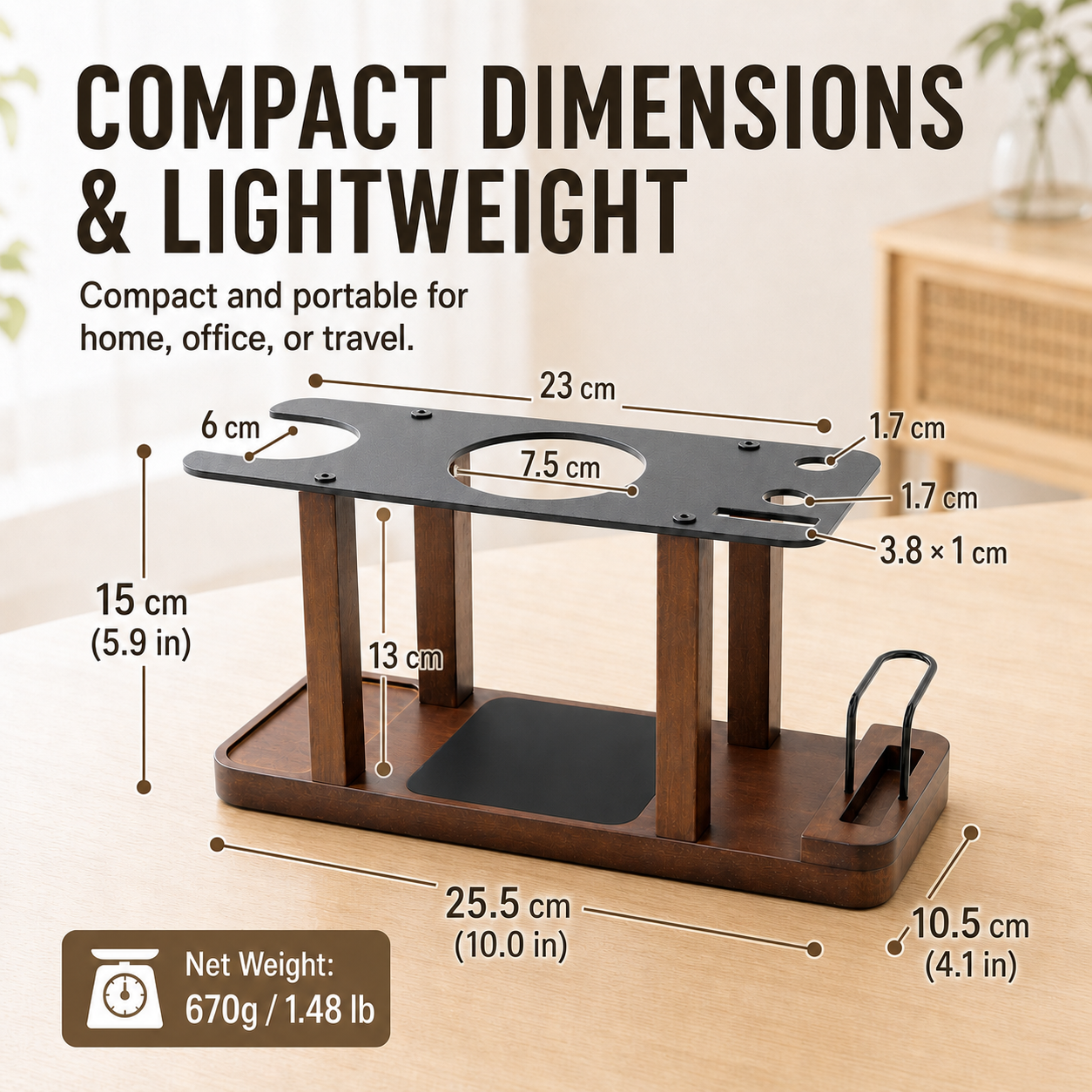 NEOUZA Organizer Stand for AeroPress 2-in-1 Press & Dry Rack
