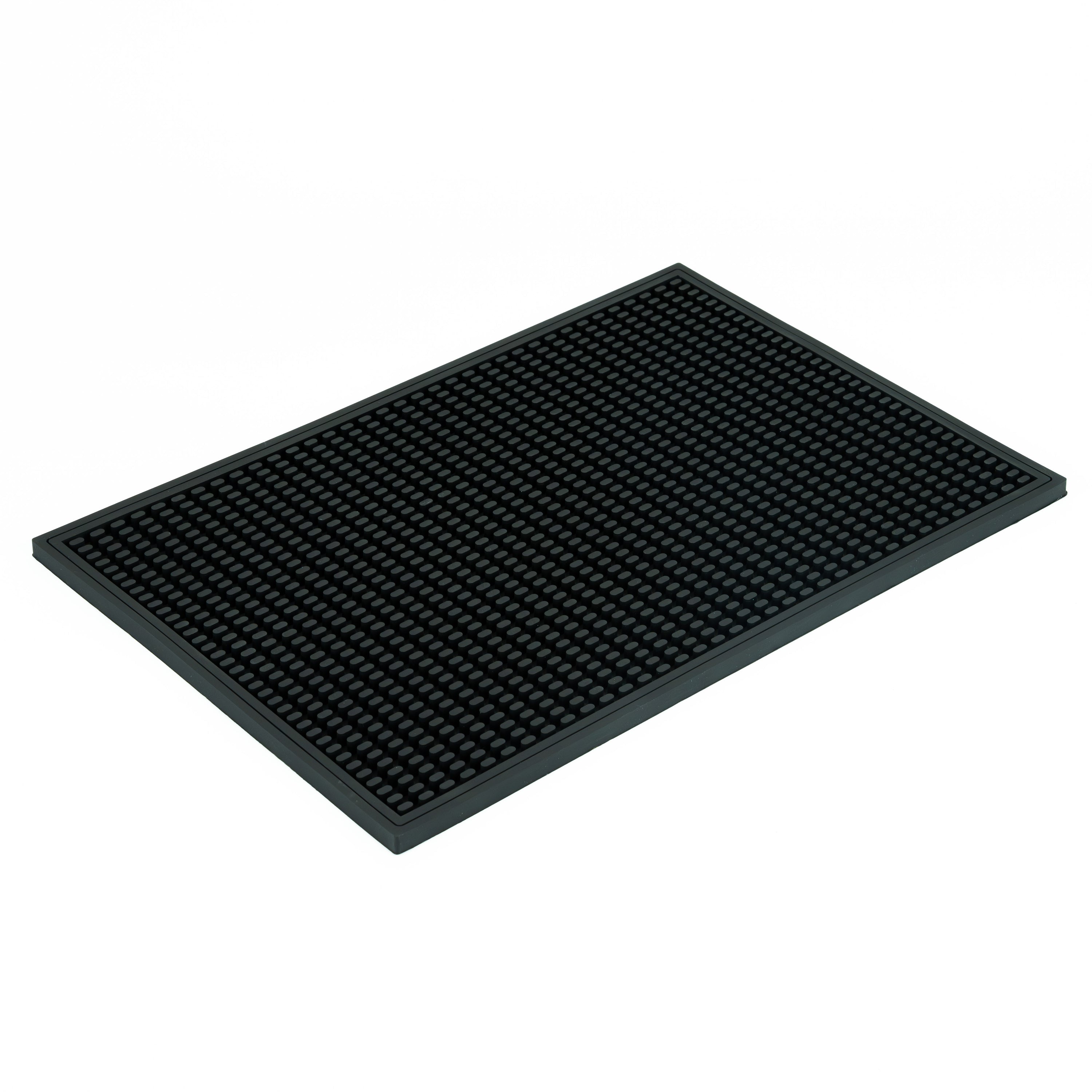 NEOUZA Silicone Bar Mat for Countertop, Heat-Resistant and Spill-Proof Bartending Mat, Modern Minimalist Style Cup Coaster for Home Bar and Coffee Bar