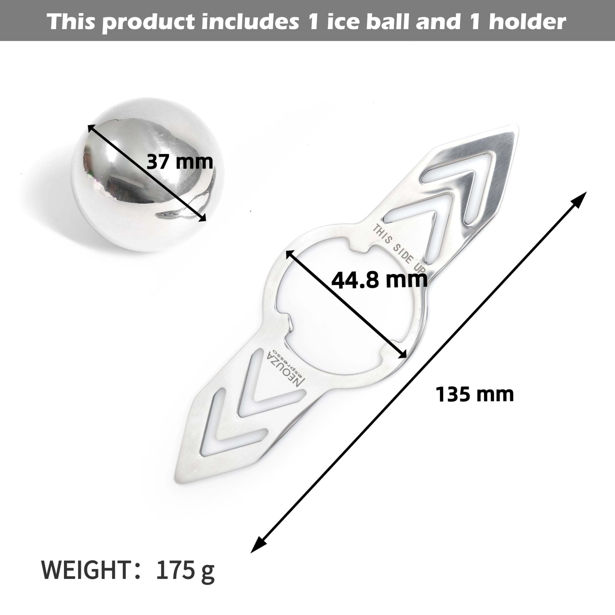 NEOUZA Espresso Extract Chilling Ball, Stainless Steel Frozen Ball Stand for Coffee Machine, Ice Ball for Pour Over Coffee - NEOUZA Official Website