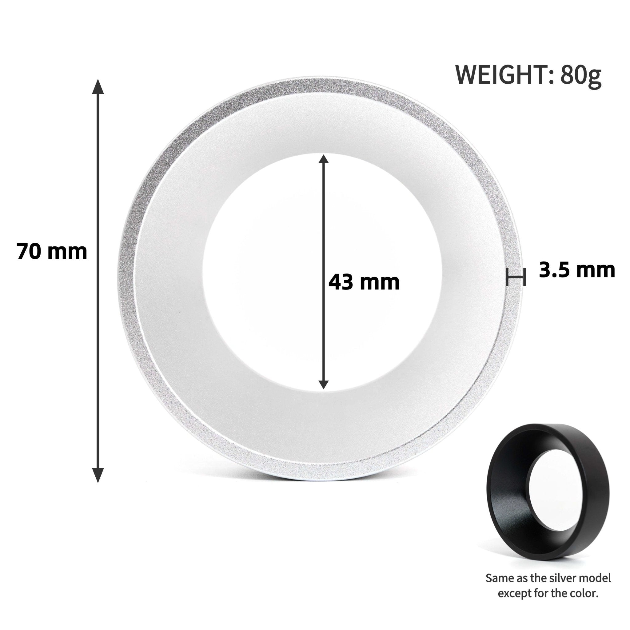 NEOUZA Manual Coffee Grinder Ring - Spill Proof Bean Funnel for KINGrinder K6/P2, Timemore C2/C3, 1ZPRESSO, Wide Mouth Anti-Scatter Ring, Aluminum - NEOUZA Official Website