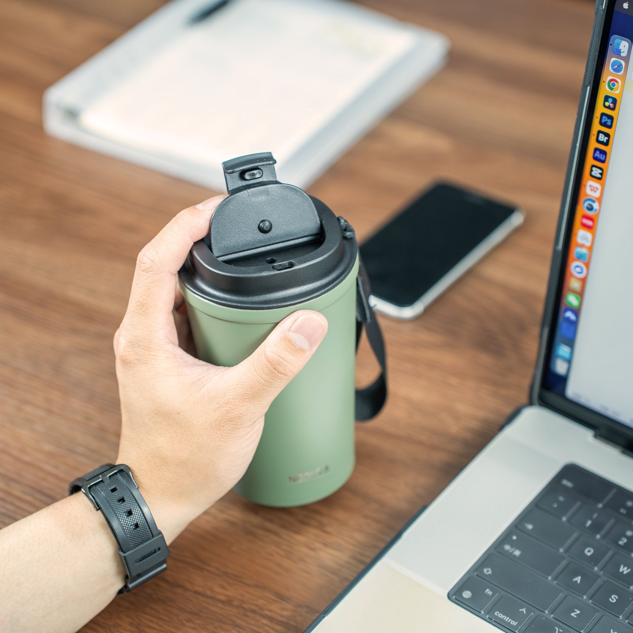NEOUZA 380ml/12.8oz Vacuum Insulated Tumbler, 316 Stainless Steel, Spill-Proof Travel Coffee Mug with Lid for Hot and Cold Drinks, Durable Thermos Cup for Commuting and Office Use - NEOUZA Official Website