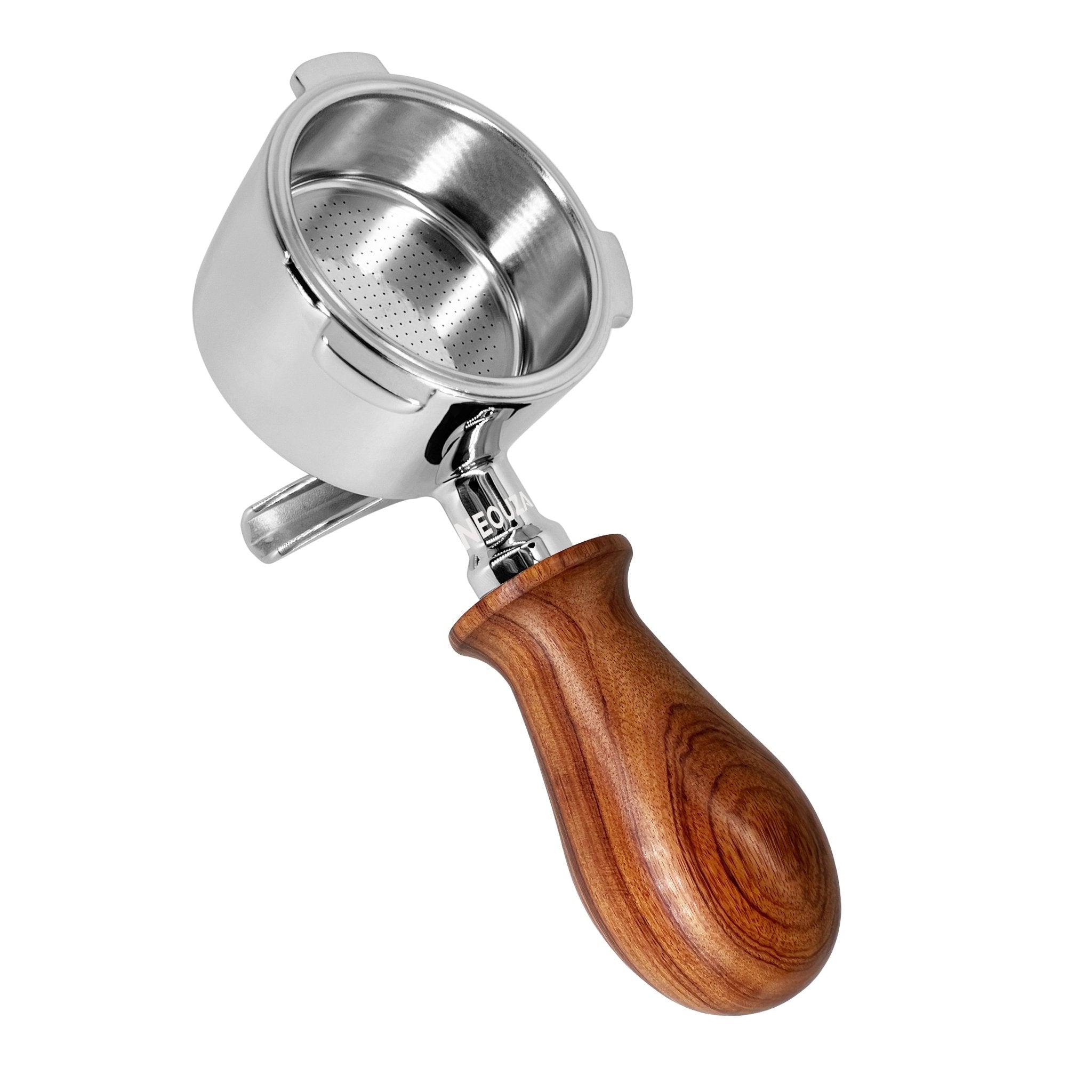 51mm Espresso Short Wooden Handle Portafilter - Compatible with De'Longhi Dedica, EC680, EC685, EC695, EC785, EC820, EC850, EC860 & Oster Nova PrimaLatte Coffee Machines - NEOUZA Official Website