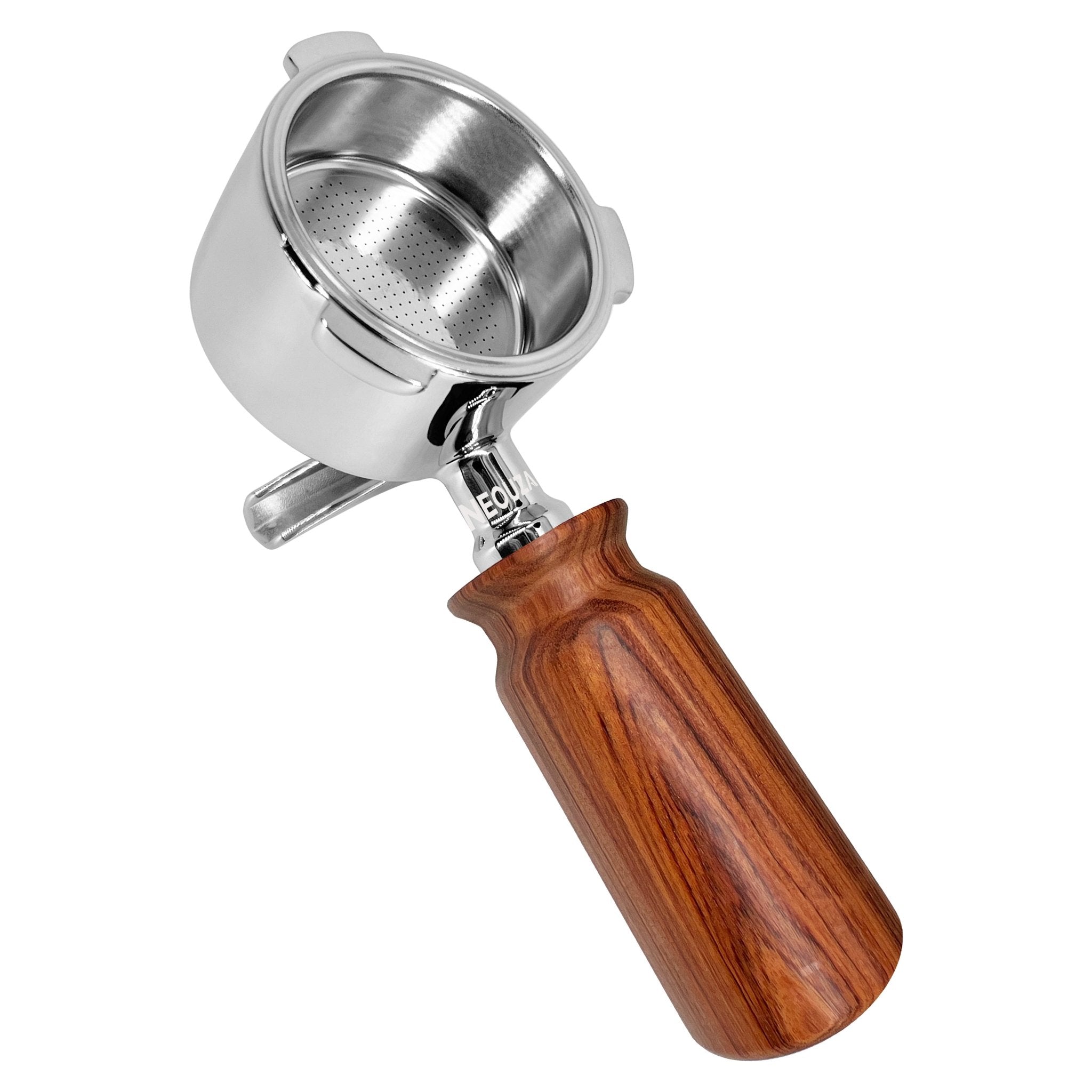 51mm Espresso Short Wooden Handle Portafilter - Compatible with De'Longhi Dedica, EC680, EC685, EC695, EC785, EC820, EC850, EC860 & Oster Nova PrimaLatte Coffee Machines - NEOUZA Official Website