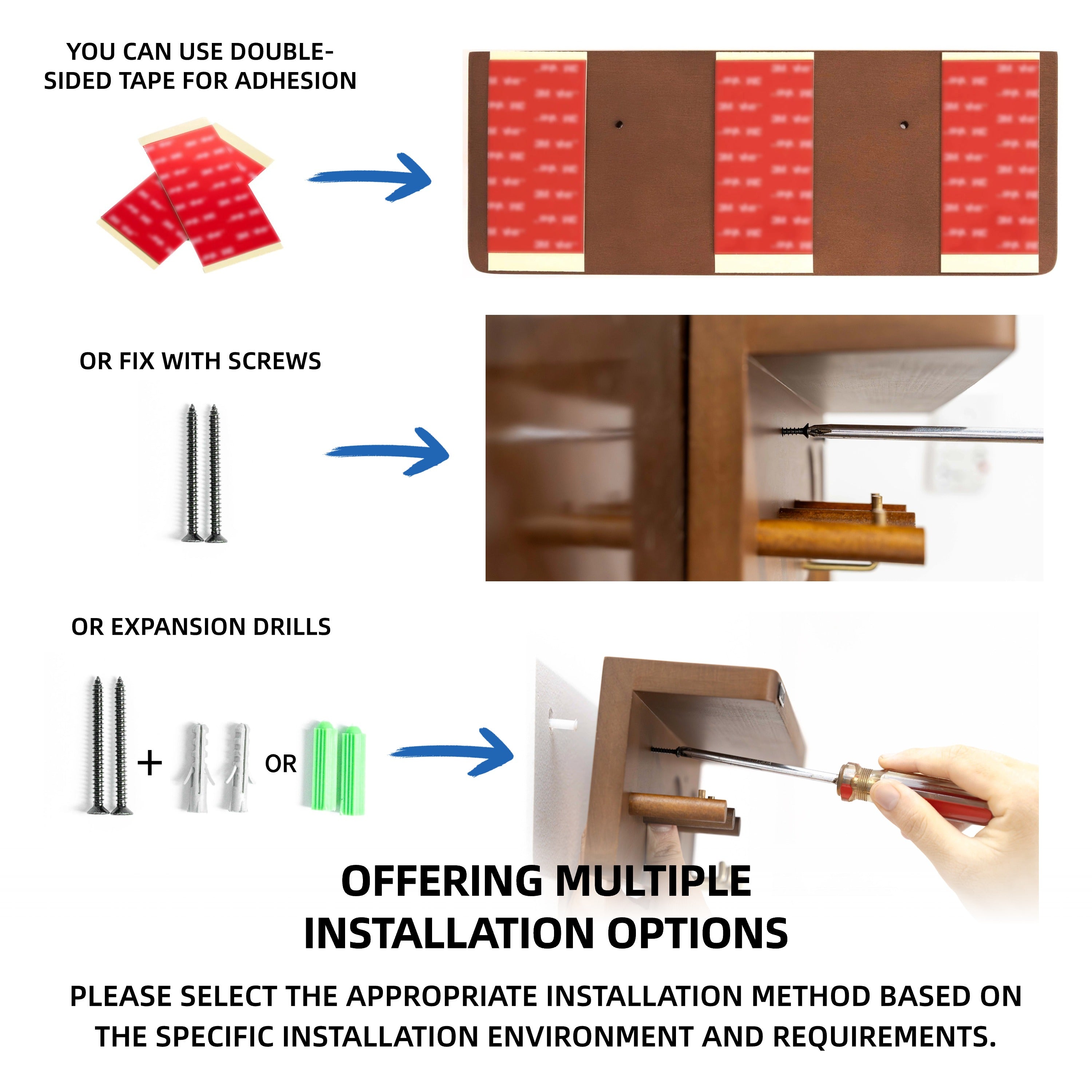 NEOUZA Espresso Accessories Holder Station Wall Mounted Organizer for 51/53/58mm Coffee Tamper Distributor Portafilter Storage Shelf for Bar Home Office