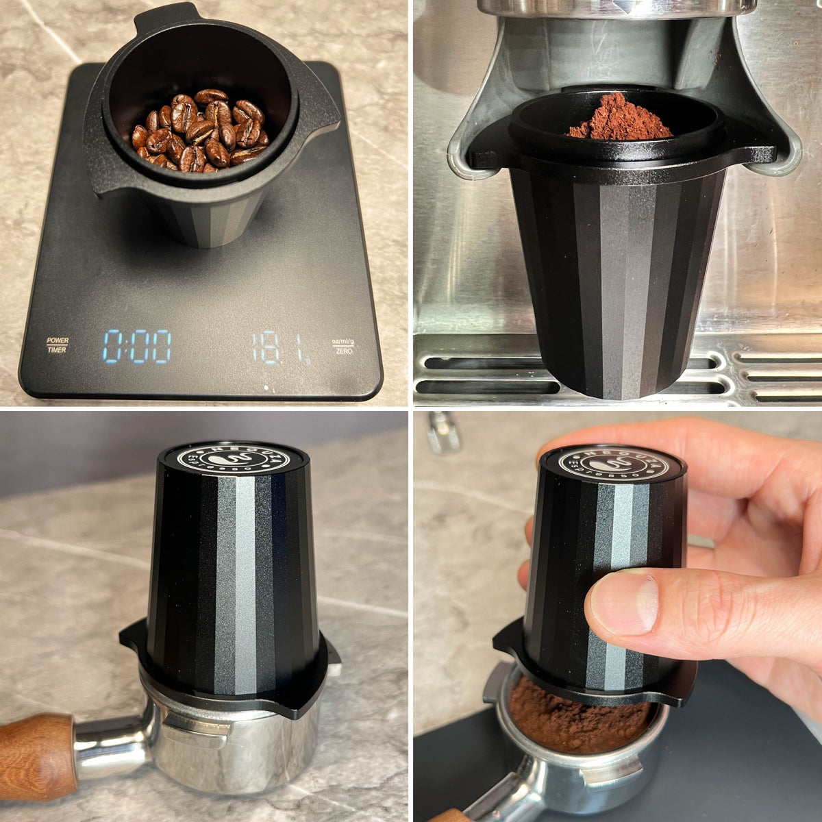NEOUZA 54mm Espresso Funnel Dosing Cup Aluminum Alloy RDT Spray Compatible for Breville Sage 8 Series 870/875/878/880 Portafilter Coffee Grinder - NEOUZA Official Website