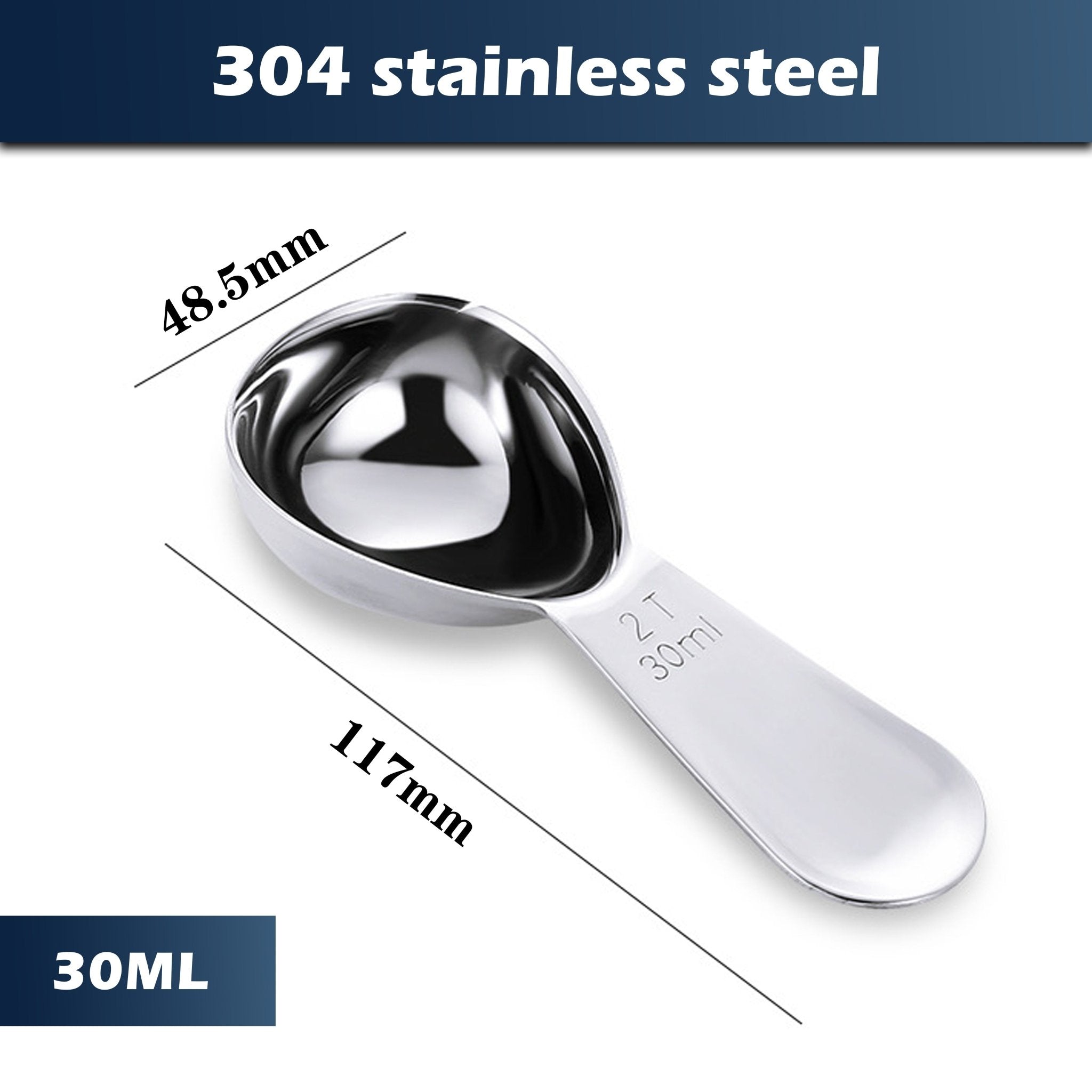 NEOUZA Coffee Scoop Stainless Steel 30ml Espresso Spoon, Tablespoon Measuring Spoon for Coffee Bean, Loose Tea, Sugar, Flour - NEOUZA Official Website