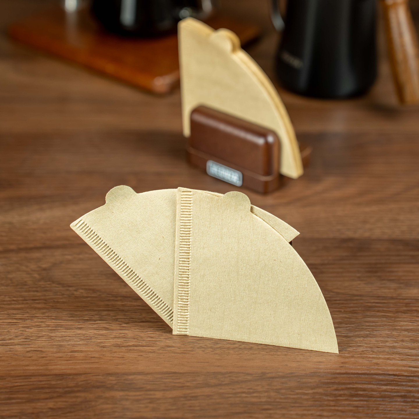 NEOUZA 40 Stück Kaffeefilterpapier Fächerförmiges Pour-Over Kaffee V60 Filterpapier Amerikanisches Tropf-Fächerförmiges Kegelfilterpapier