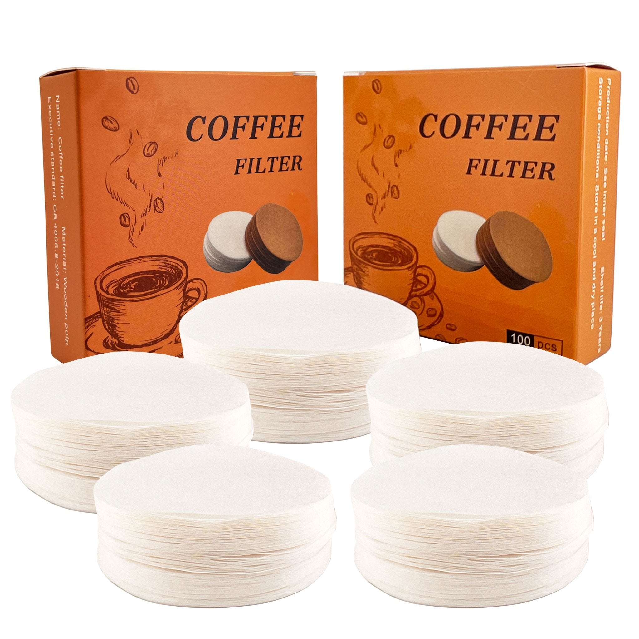 NEOUZA 500pcs Coffee Paper Filter Round for Espresso Machine Portafilter Moka Pot Disposable Puck Screen Unbleached - NEOUZA Official Website