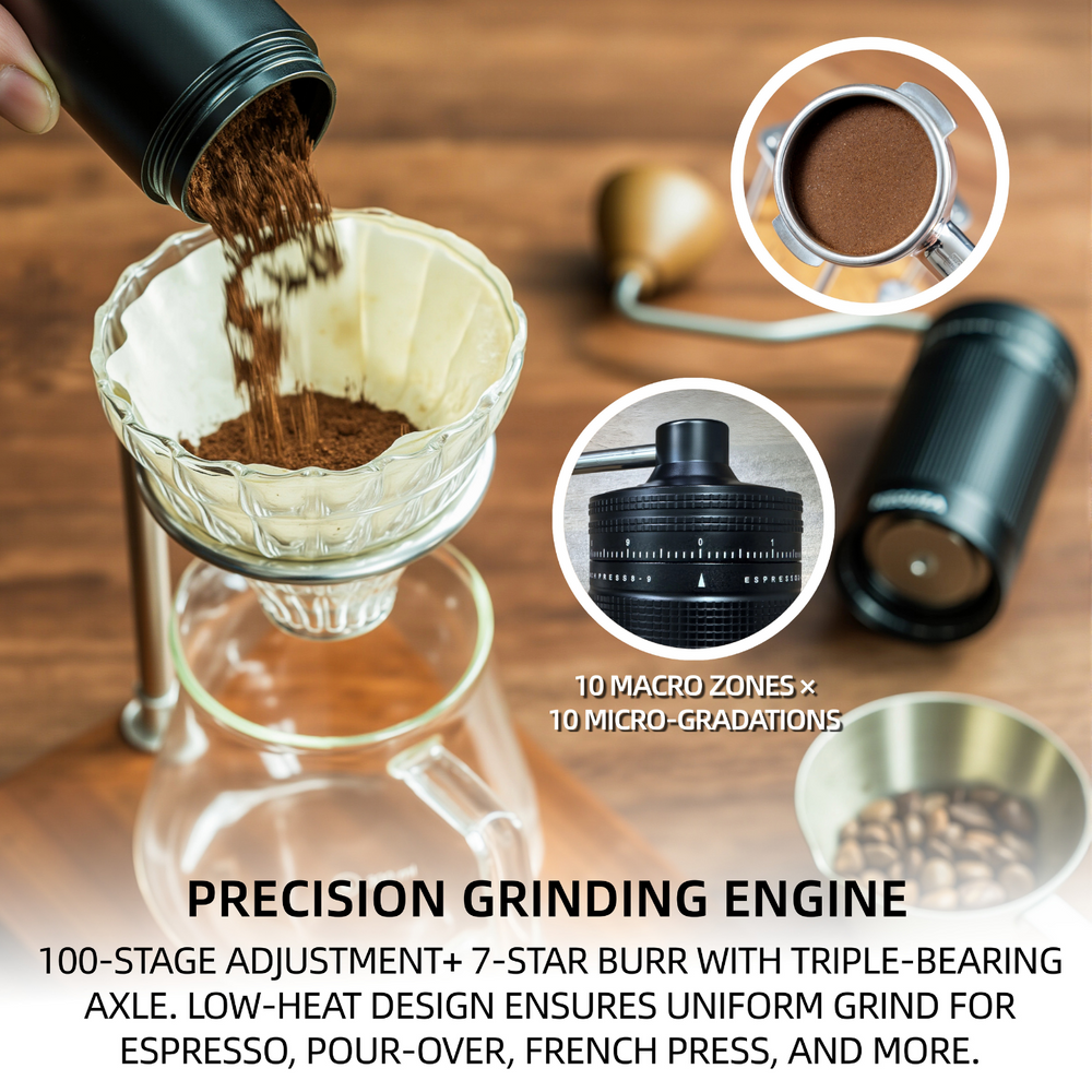 NEOUZA Hand Mill Coffee Bean Grinder Coffee Hand Mill Hand GrinderHand Mill Beans Portable Home