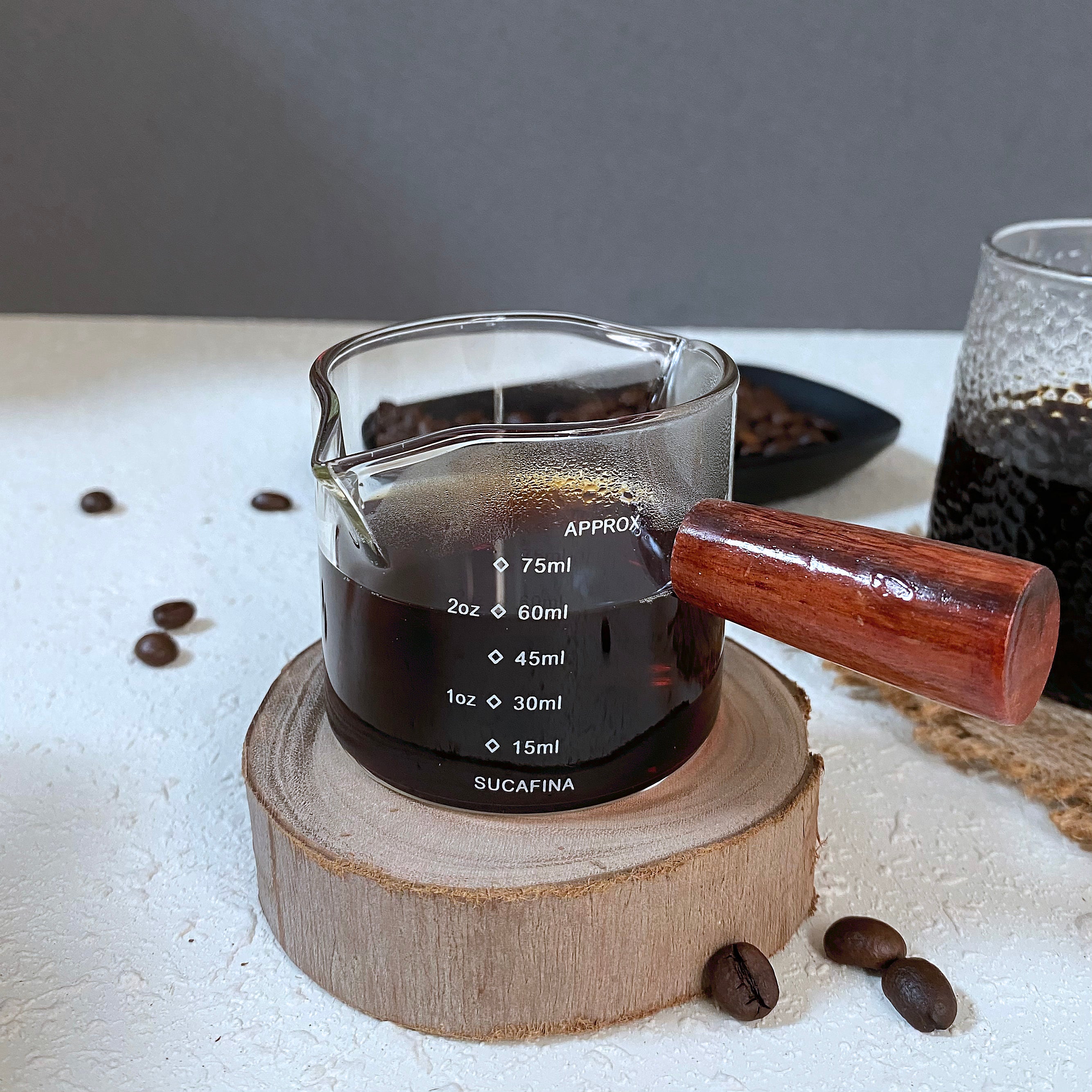 NEOUZA Espresso Measuring Glass Shot Glass Measuring Cup Coffee Measuring Glass