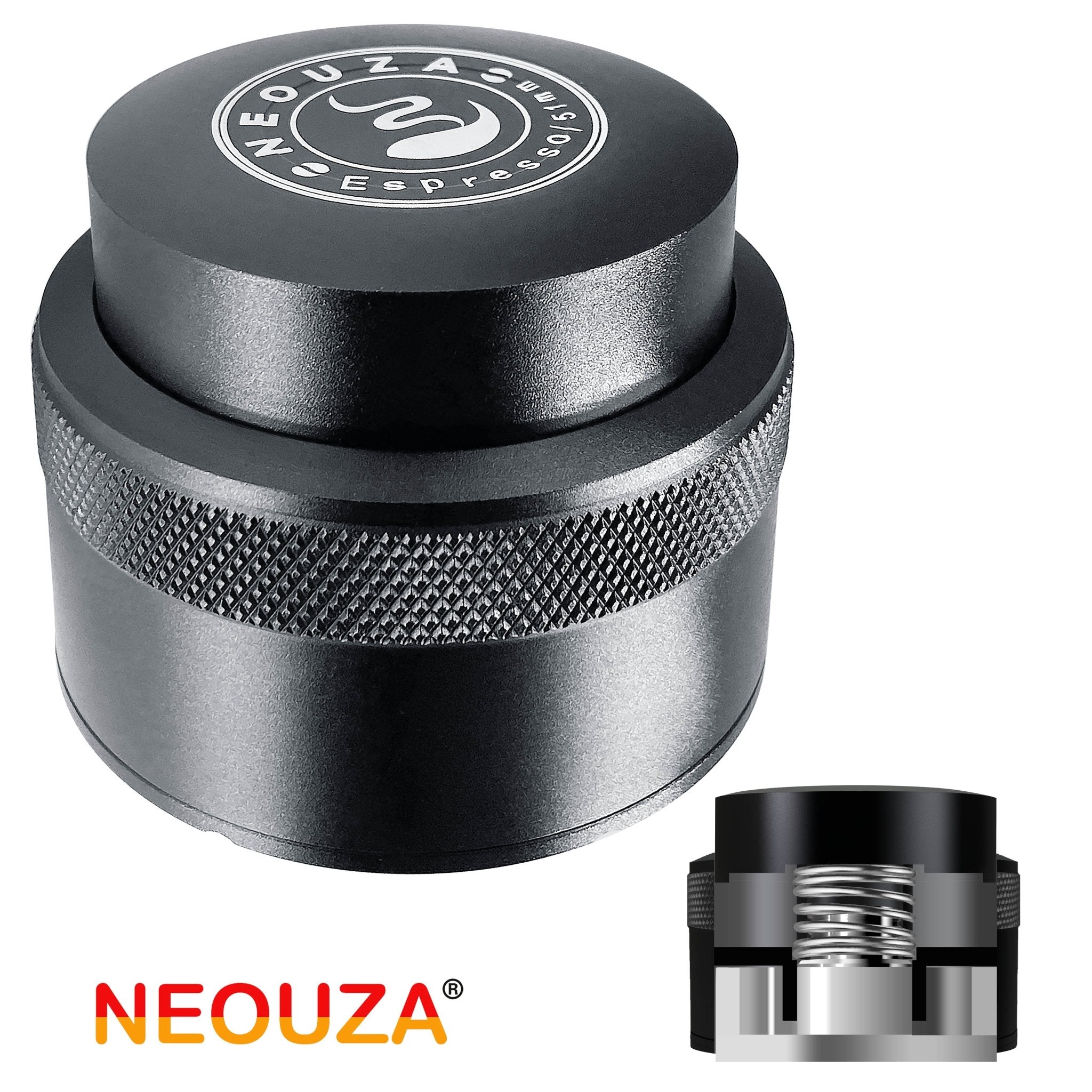 NEOUZA Coffee Palm Tamper 51/53/58mm Barista Leveler Tool Spring Loaded Stainless Steel Flat Base for Espresso Machine Portafilter - NEOUZA Official Website