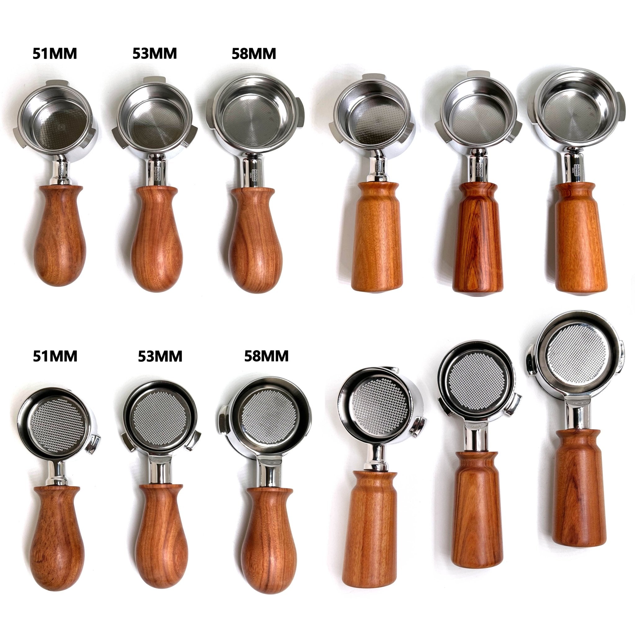 NEOUZA 51mm Portafilter for Donlim,Duchess,Petrus,Baumann,Giselle Coffee Machines with Stainless Steel Replacement Filter Basket Wooden Handle - NEOUZA Official Website
