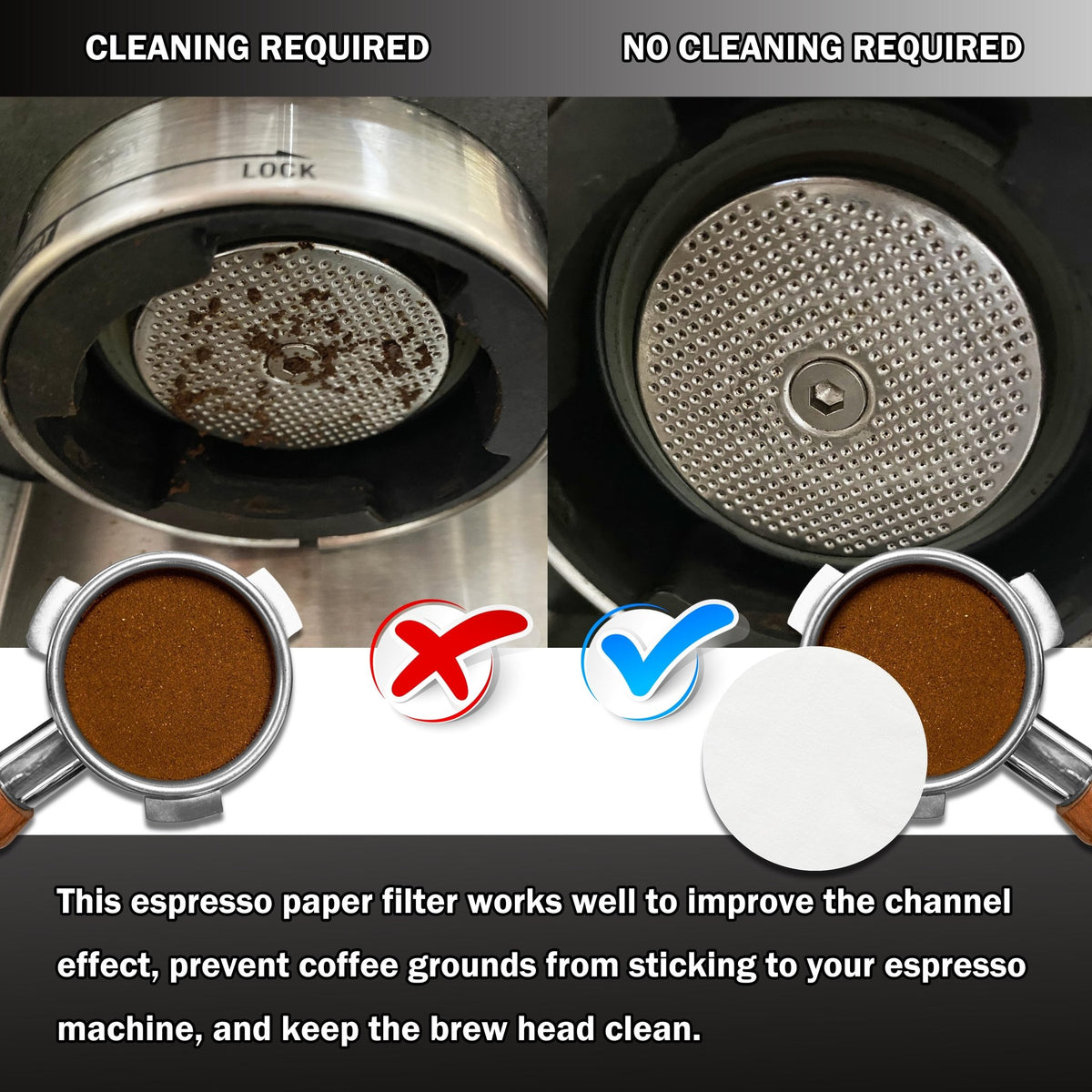NEOUZA 500pcs Coffee Paper Filter Round for Espresso Machine Portafilter Moka Pot Disposable Puck Screen Unbleached - NEOUZA Official Website