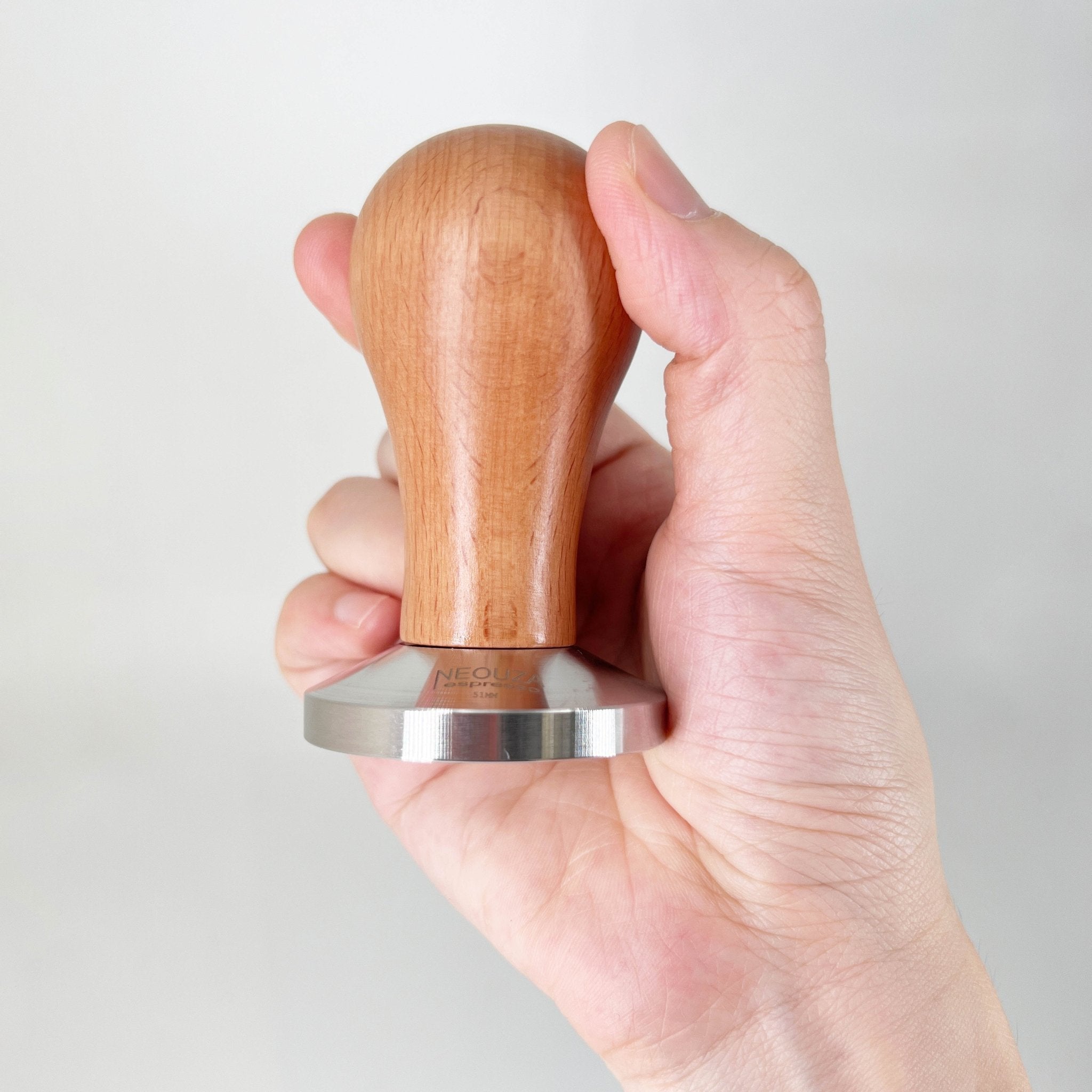 NEOUZA Coffee Machine Tamper 51mm 53mm 58mm Barista Powder Bean Press Wooden Handle Stainless Steel Flat Base,Fit for Espresso Filter Basket Portafilter - NEOUZA Official Website