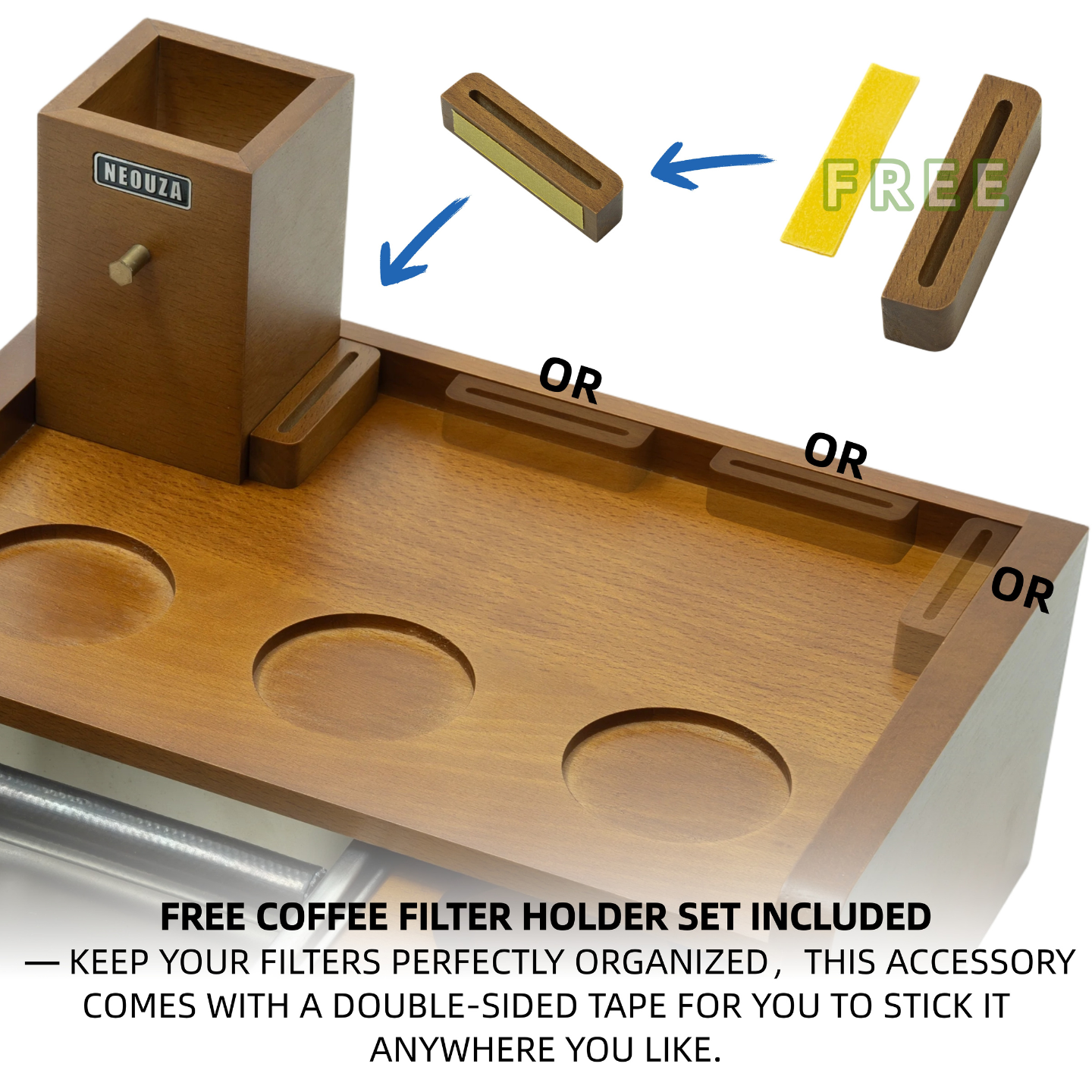 NEOUZA Multifunctioneel Barista-station | Ingebouwde klopbox en NEOUZA Multifunctioneel Barista-station | Ingebouwde klopbox en