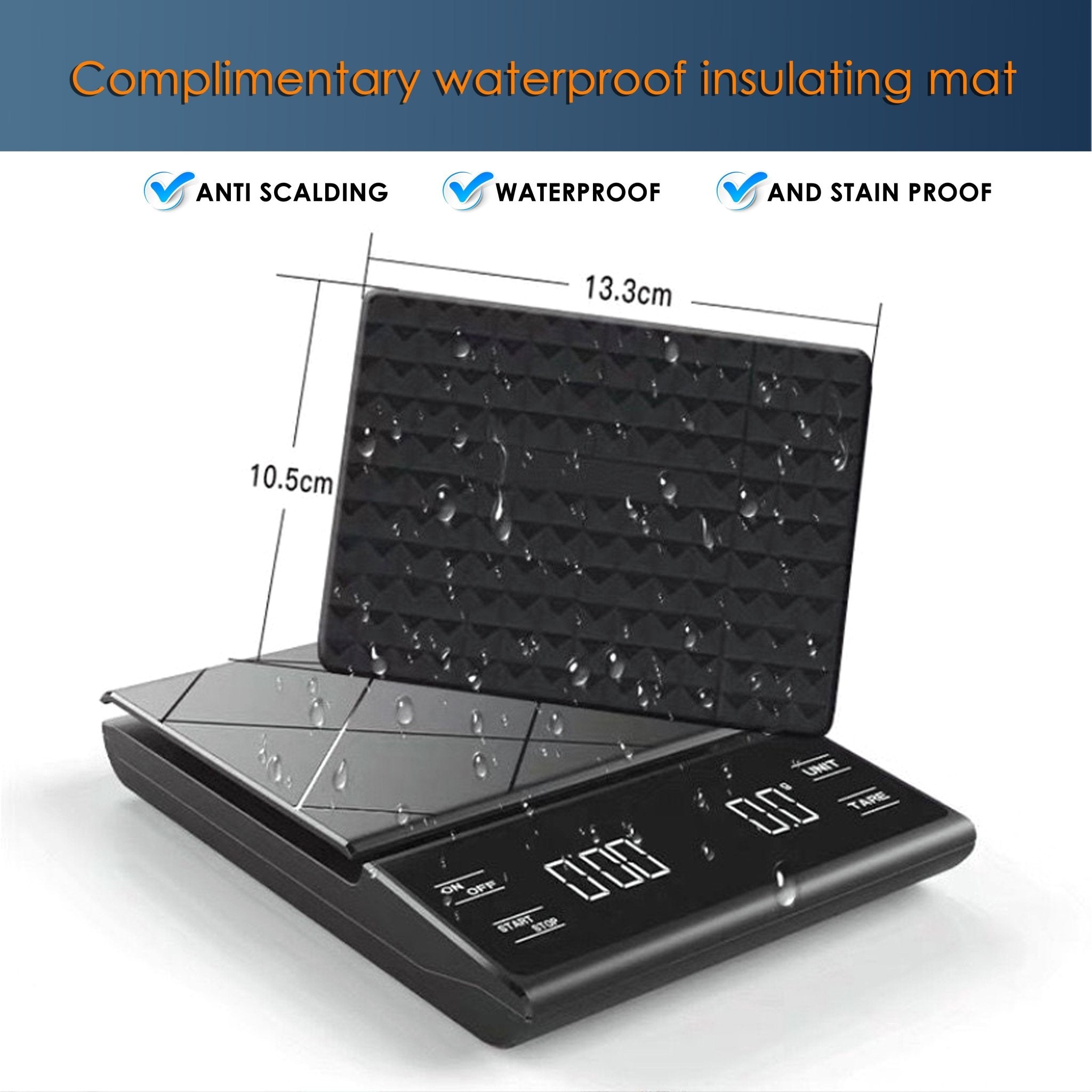NEOUZA Pour Over Drip Coffee Electronic Scale Baking Scale Kitchen Scale LED Screen Smart Type-C Charging Port Waterproof Load Capacity 3KG/6.6LB - NEOUZA Official Website