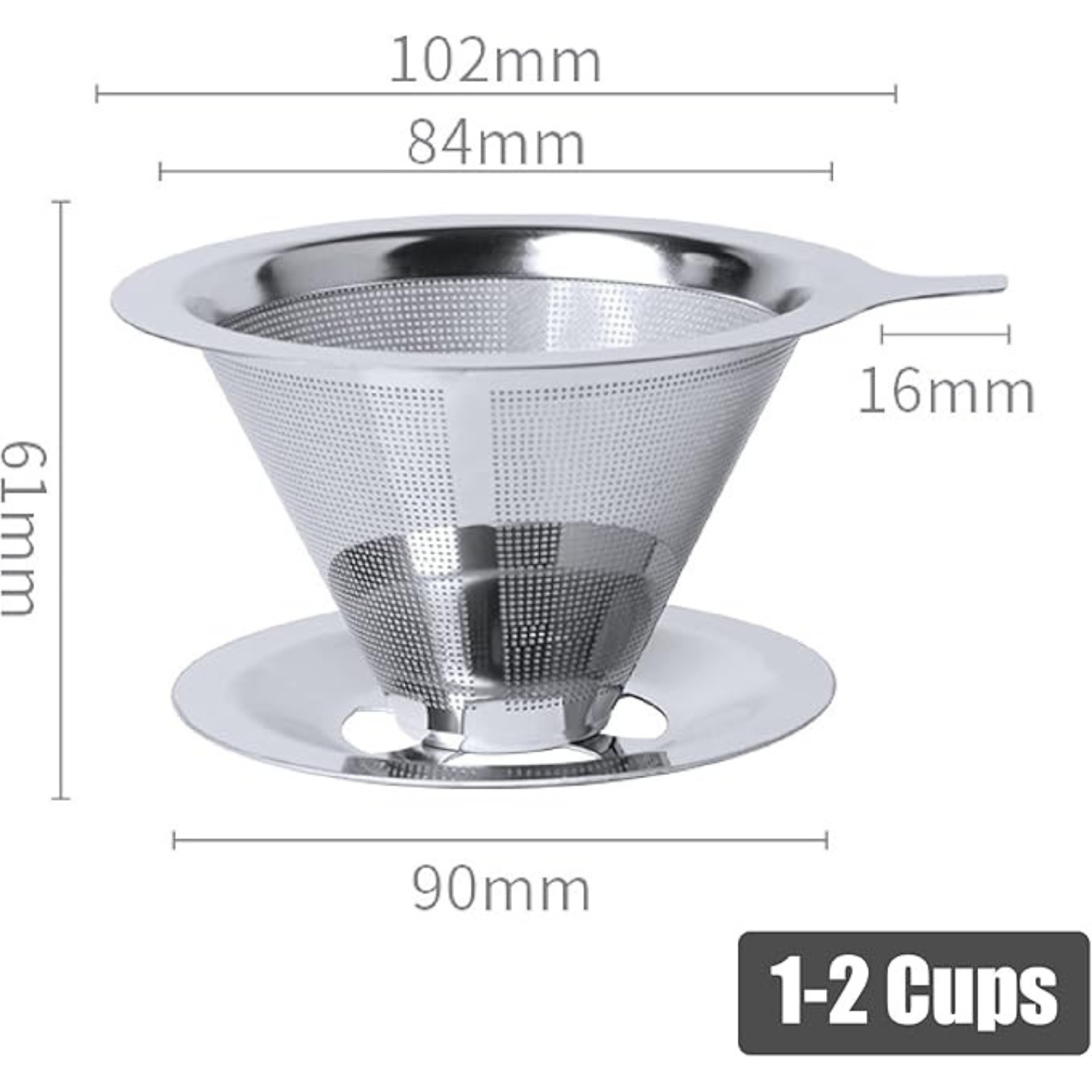 NEOUZA Pour Over Kaffeebereiter-Set, manueller Bohnenmahlwerk, Schwanenhals-Kessel, Kaffeefilter, Edelstahl