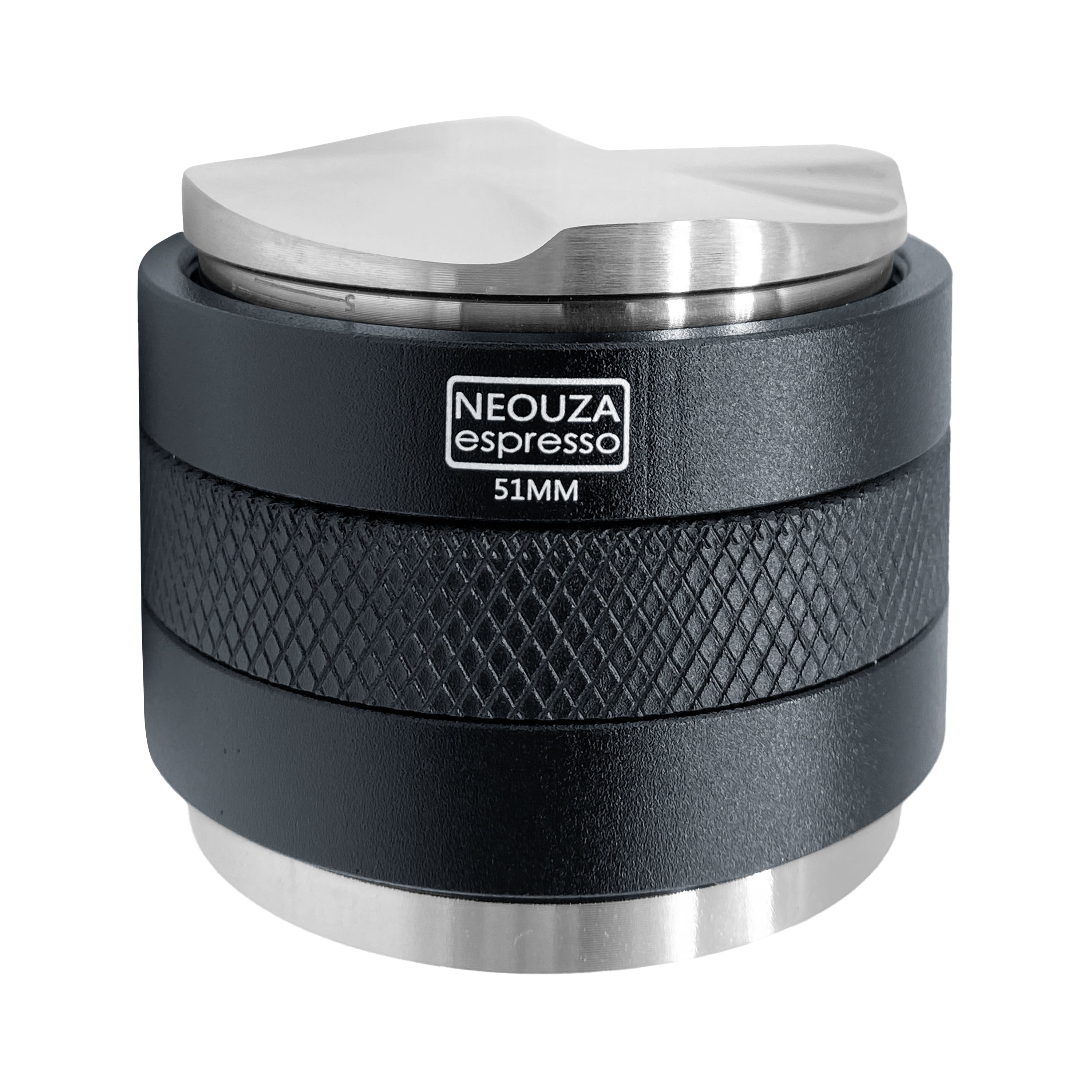 NEOUZA 51mm/53mm/58mm Laser-Calibration Coffee Distributor & Tamper, Dual-Head Espresso Leveler with Adjustable Depth, Fits E61 Group Portafilter