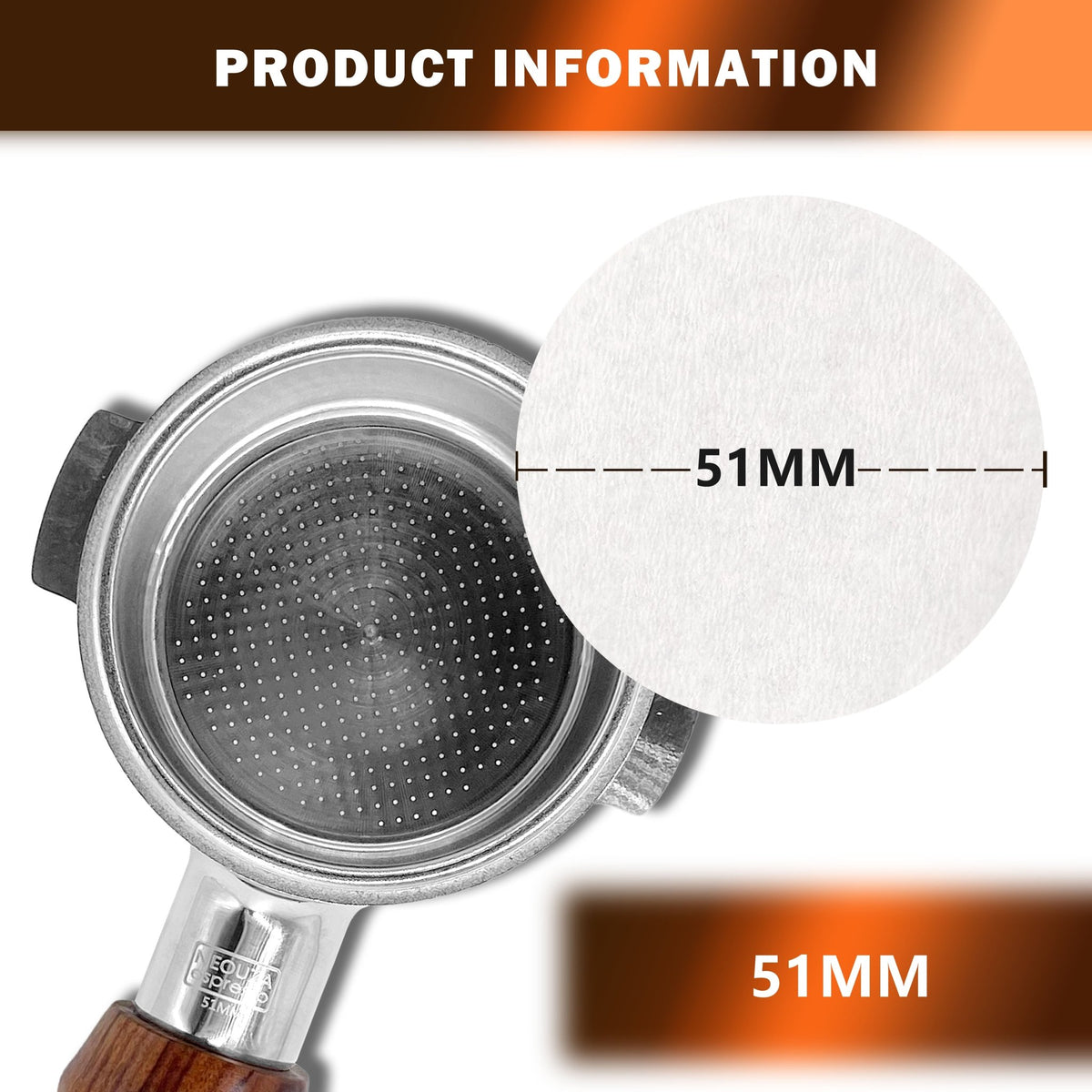 NEOUZA Coffee Round Paper Filter Holder Puck Screen Container for Espresso Machine Portafilter Moka Pot AeroPress, White Ash - NEOUZA Official Website