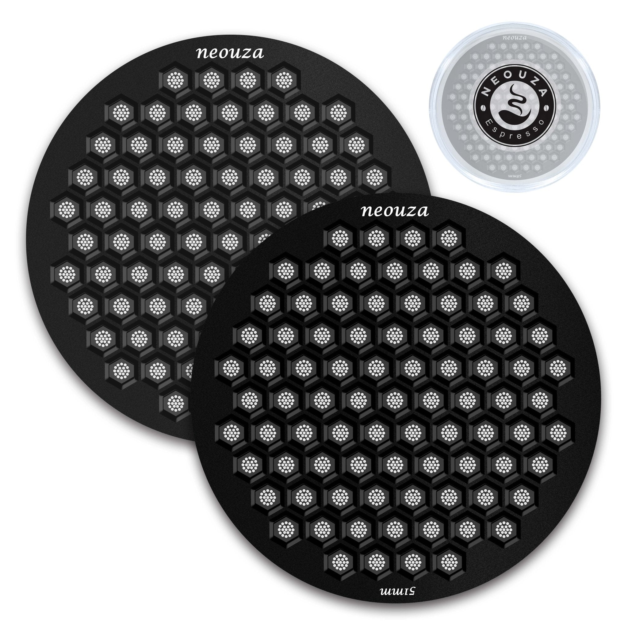 NEOUZA 51/53/58mm Espresso Puck Screen, 0.8mm Thickness Honeycomb Mesh Coffee Reusable Filter for Portafilter Basket V4 - NEOUZA Official Website