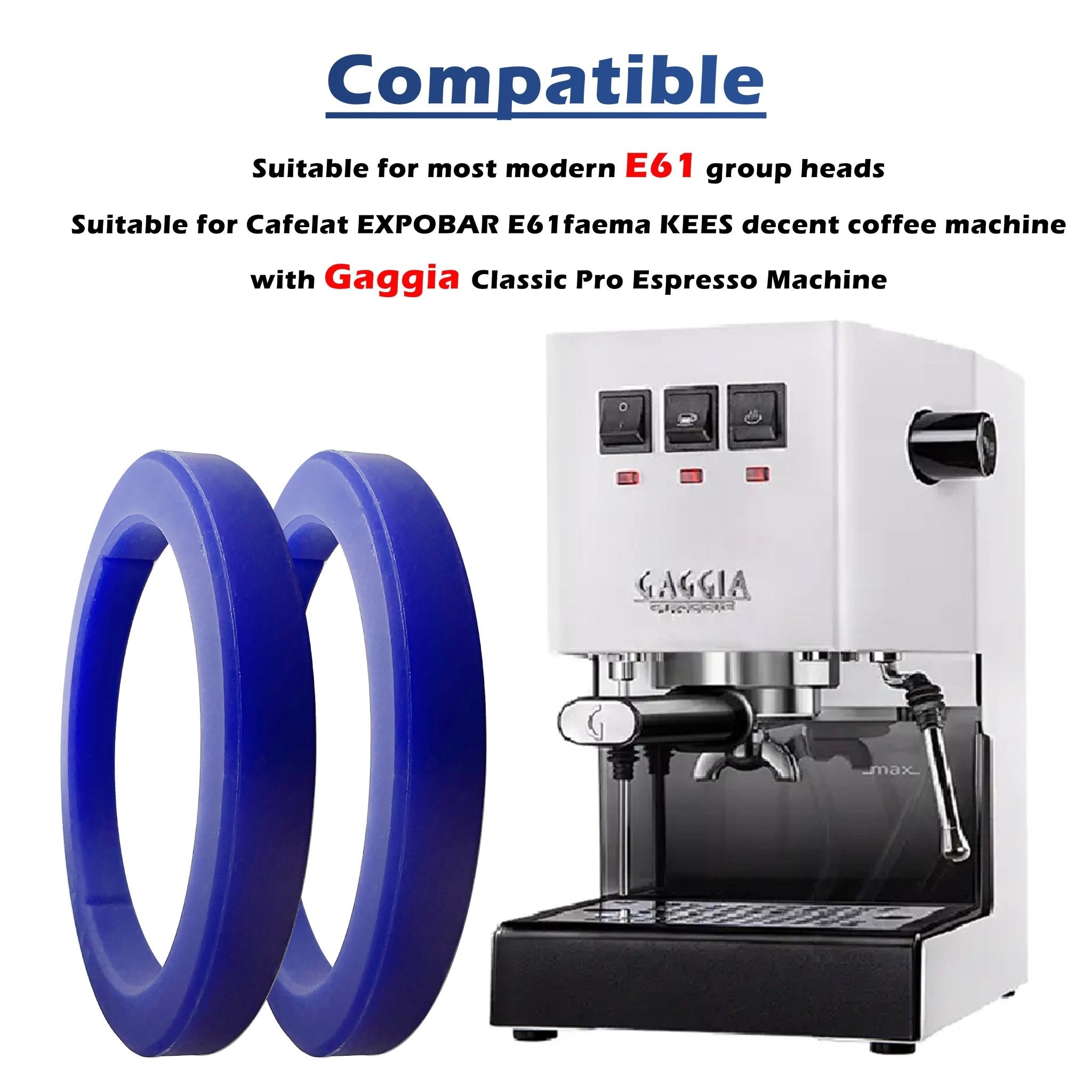 NEOUZA Silicone Gasket for Espresso Machine – 51mm/54mm/58mm, 2Pcs O-Ring for DeLonghi Dedica, Breville Sage, BES900/BES920/BES980/BES990 - NEOUZA Official Website