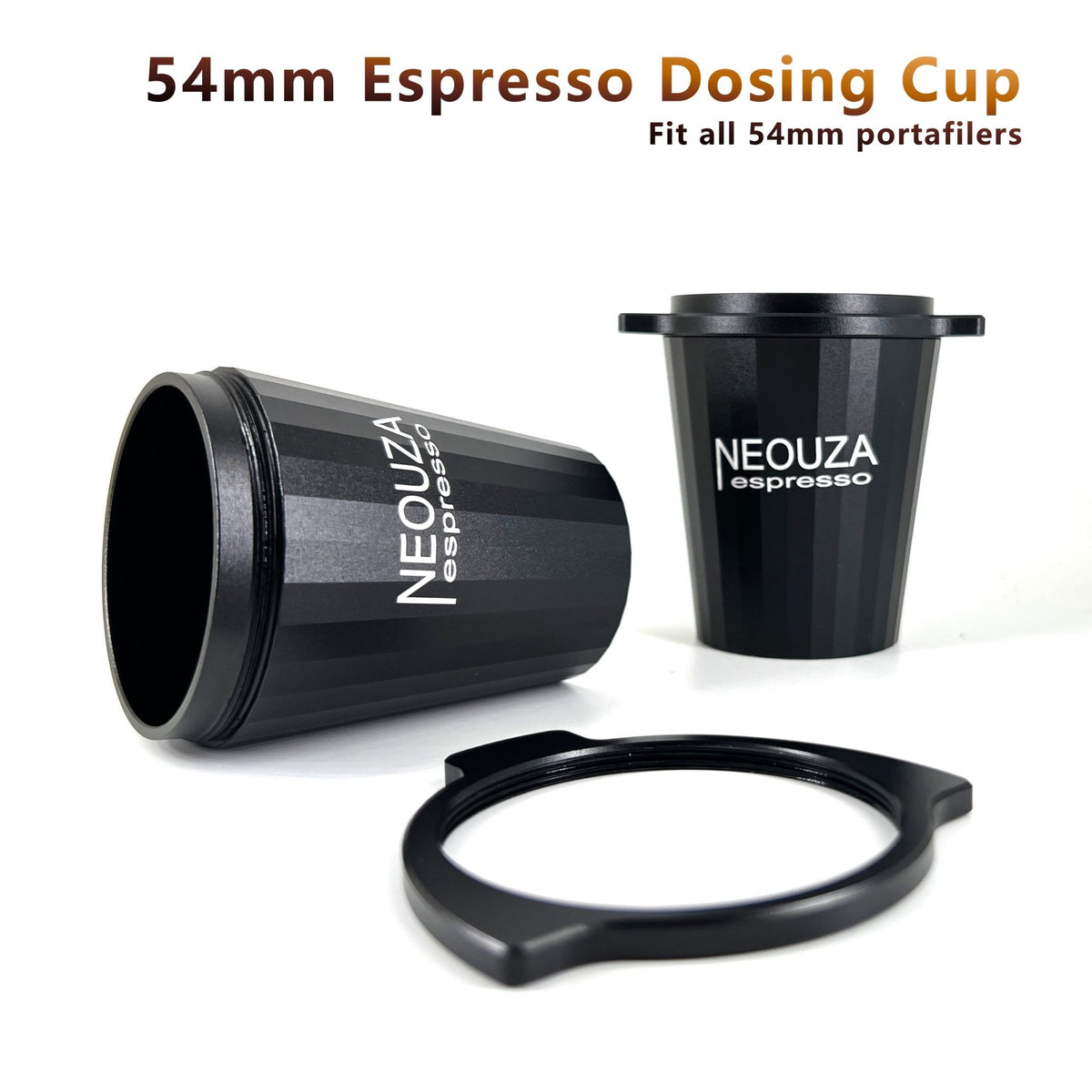 NEOUZA 54mm Espresso Funnel Dosing Cup Aluminum Alloy RDT Spray Compatible for Breville Sage 8 Series 870/875/878/880 Portafilter Coffee Grinder - NEOUZA Official Website