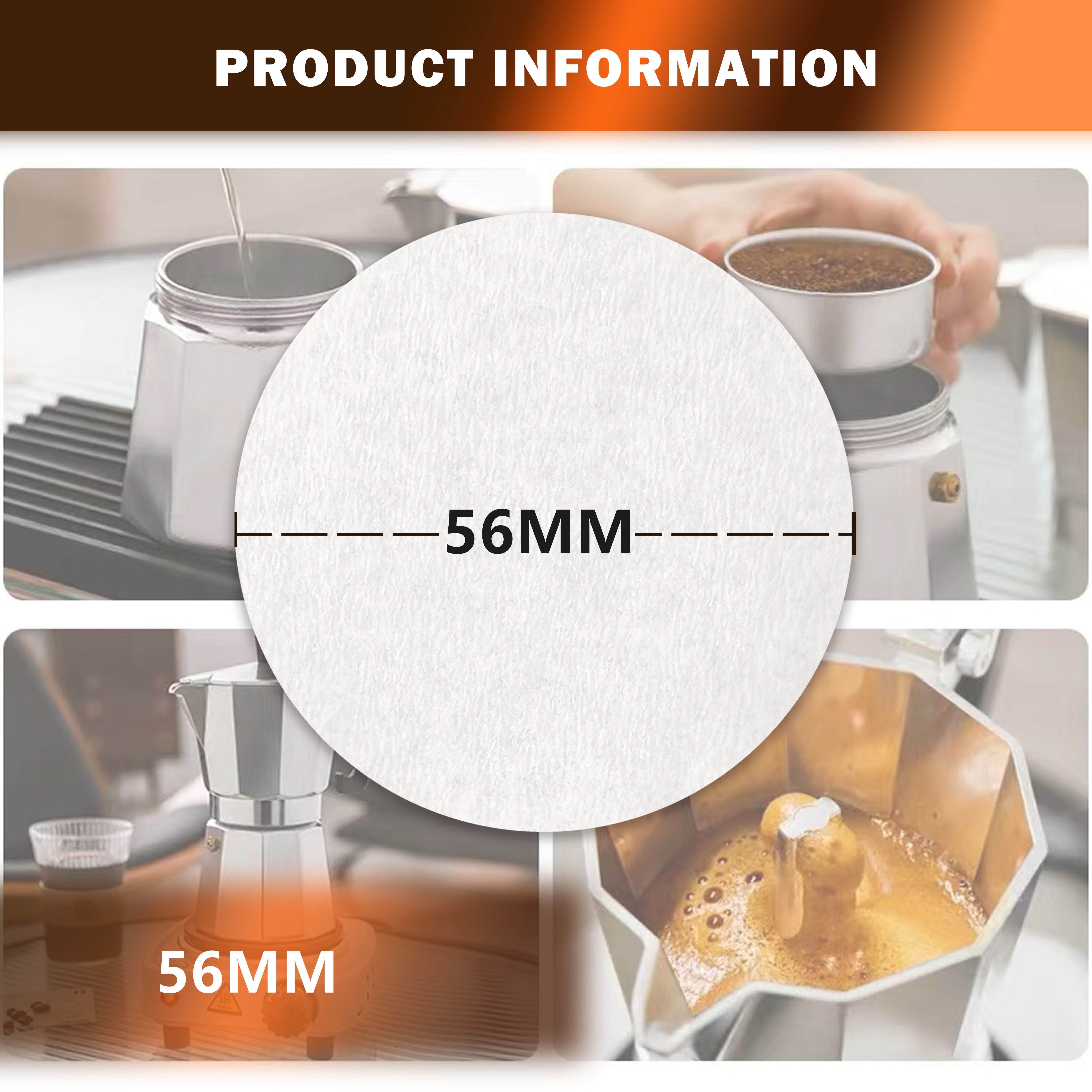 NEOUZA Coffee Round Paper Filter Holder Puck Screen Container for