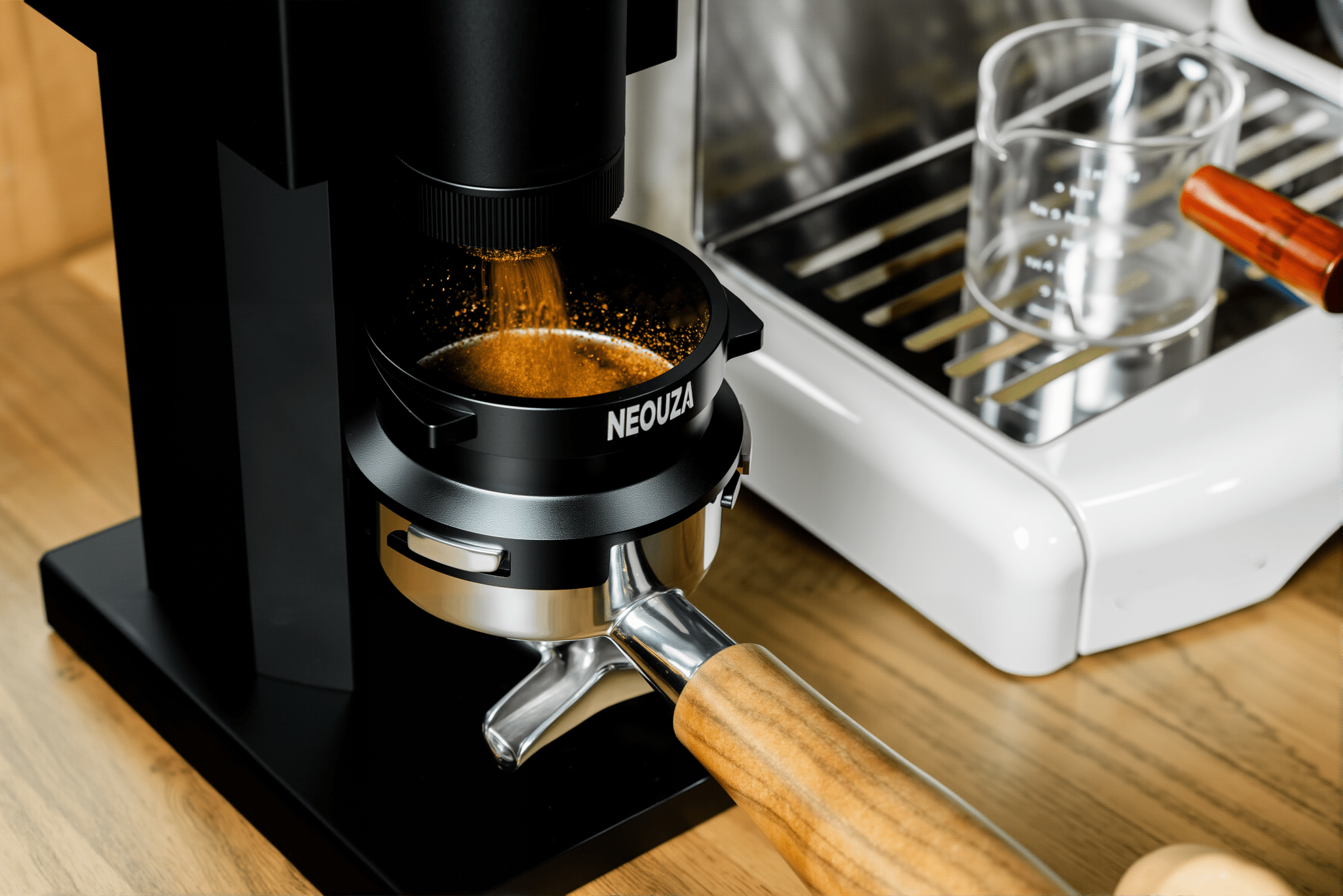 NEOUZA 58mm Three-Ear Black Powder Ring can be used for Barsetto, Petrus3899, Maximsdeparis, Hauswirt, Couplux to save coffee powder and increase efficiency - NEOUZA Official Website