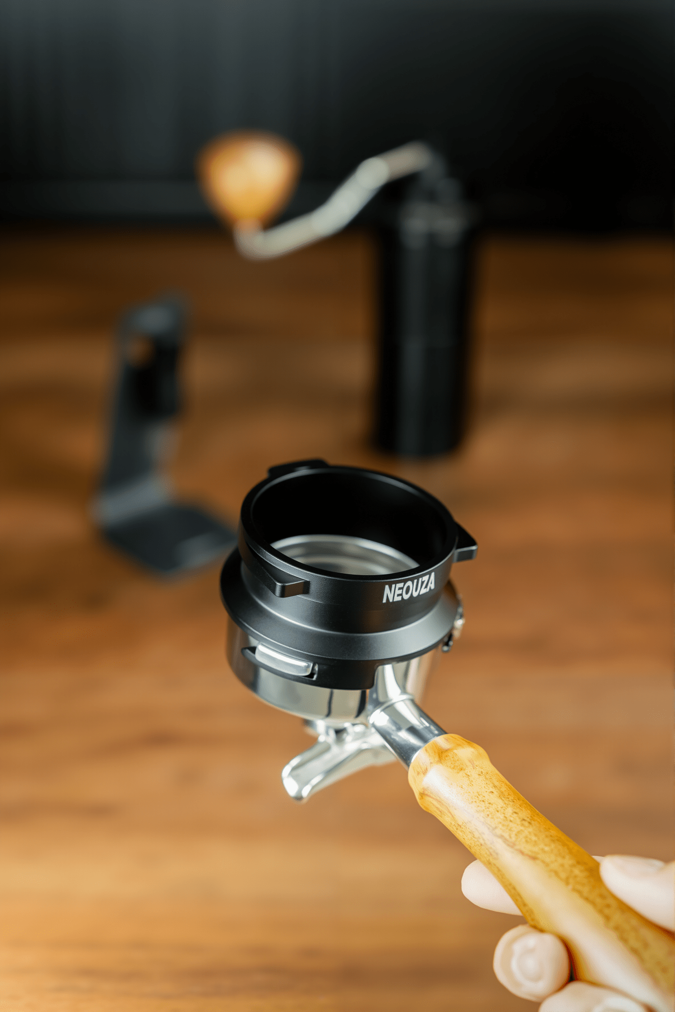NEOUZA 58mm Three-Ear Black Powder Ring can be used for Barsetto, Petrus3899, Maximsdeparis, Hauswirt, Couplux to save coffee powder and increase efficiency - NEOUZA Official Website