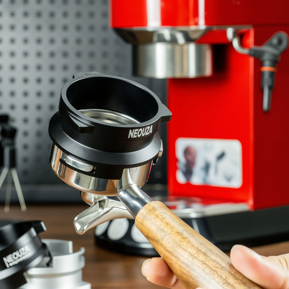 NEOUZA 58mm Three-Ear Black Powder Ring can be used for Barsetto, Petrus3899, Maximsdeparis, Hauswirt, Couplux to save coffee powder and increase efficiency - NEOUZA Official Website
