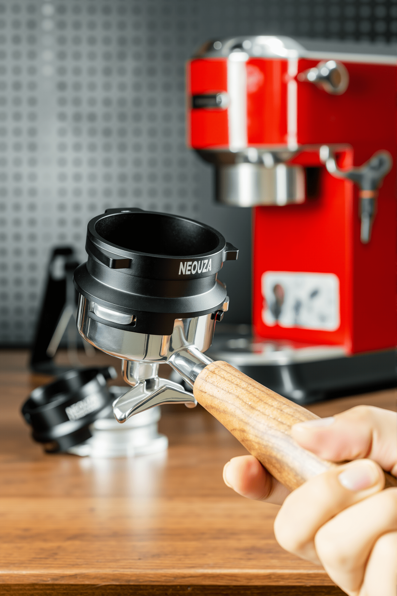 NEOUZA 58mm Three-Ear Black Powder Ring can be used for Barsetto, Petrus3899, Maximsdeparis, Hauswirt, Couplux to save coffee powder and increase efficiency - NEOUZA Official Website