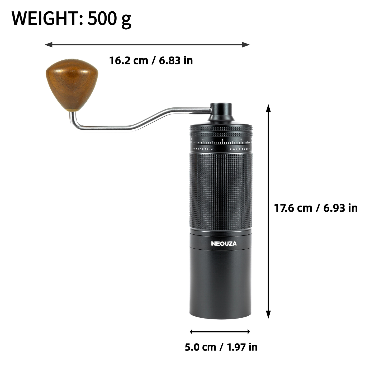 NEOUZA Hand Mill Coffee Bean Grinder Coffee Hand Mill Hand GrinderHand Mill Beans Portable Home