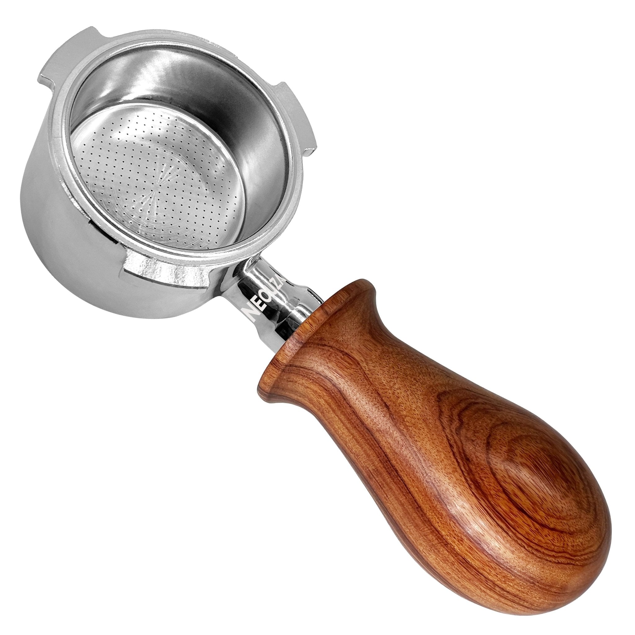 51mm Espresso Short Wooden Handle Portafilter - Compatible with De'Longhi Dedica, EC680, EC685, EC695, EC785, EC820, EC850, EC860 & Oster Nova PrimaLatte Coffee Machines - NEOUZA Official Website