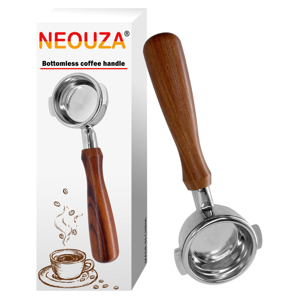 NEOUZA 58mm Bottomless Portafilter for La Mazocco Machine, 304 Stainless Steel - NEOUZA Official Website