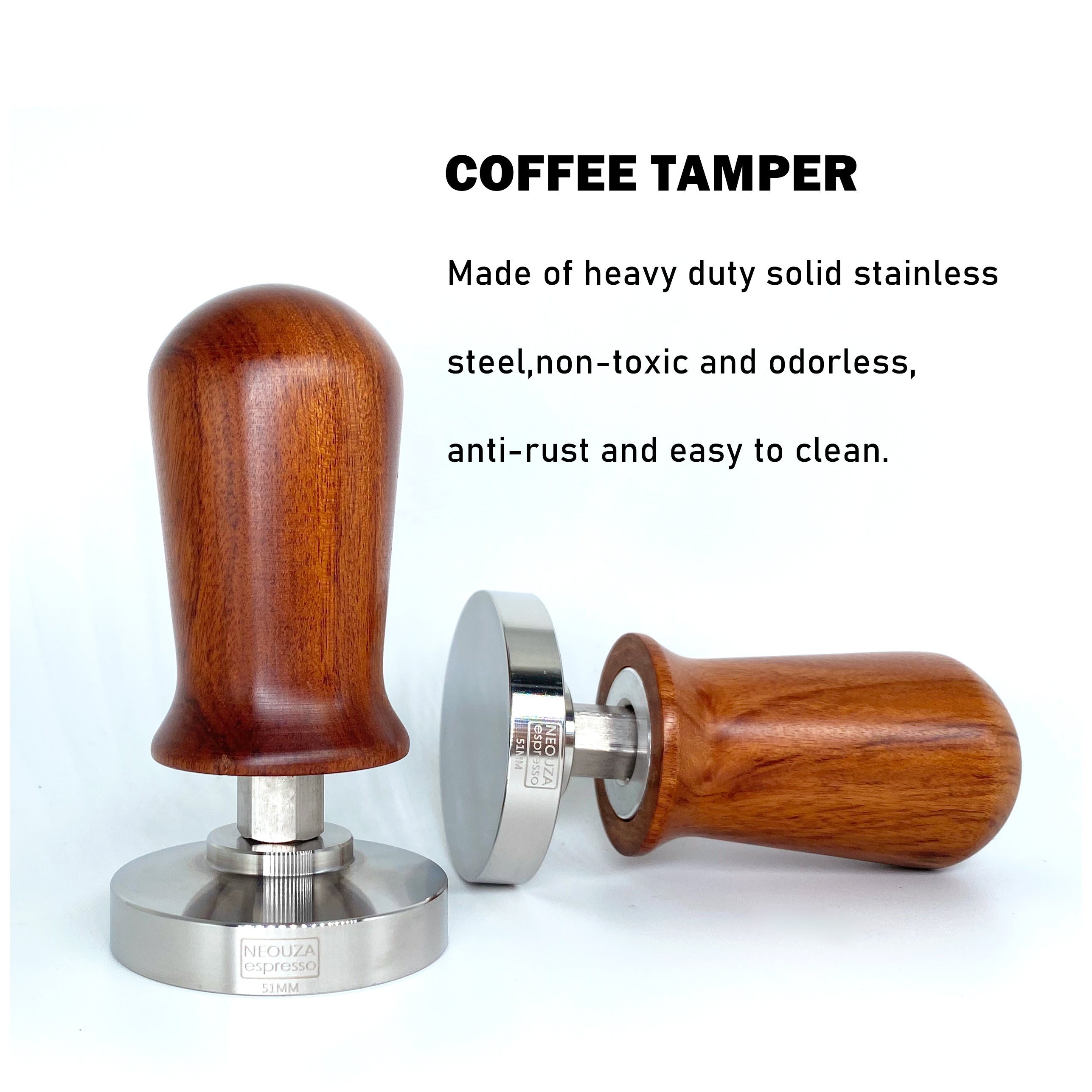 NEOUZA Calibrated Tamper for Espresso Coffee ,51/ 53/ 58mm Tamper